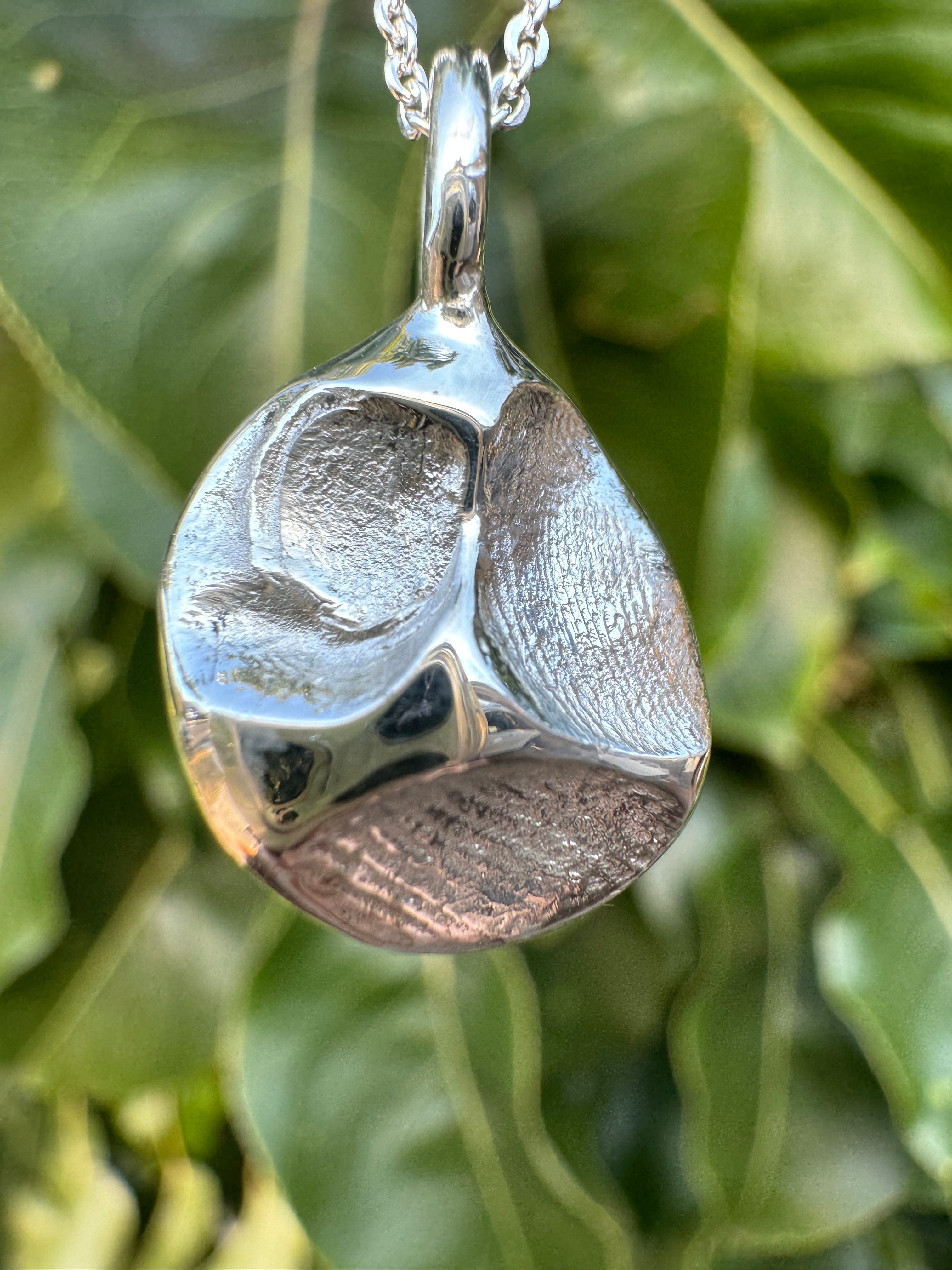 Fingerprint Pendant - Sterling Silver - Fingerprint Impression Kit + Necklace