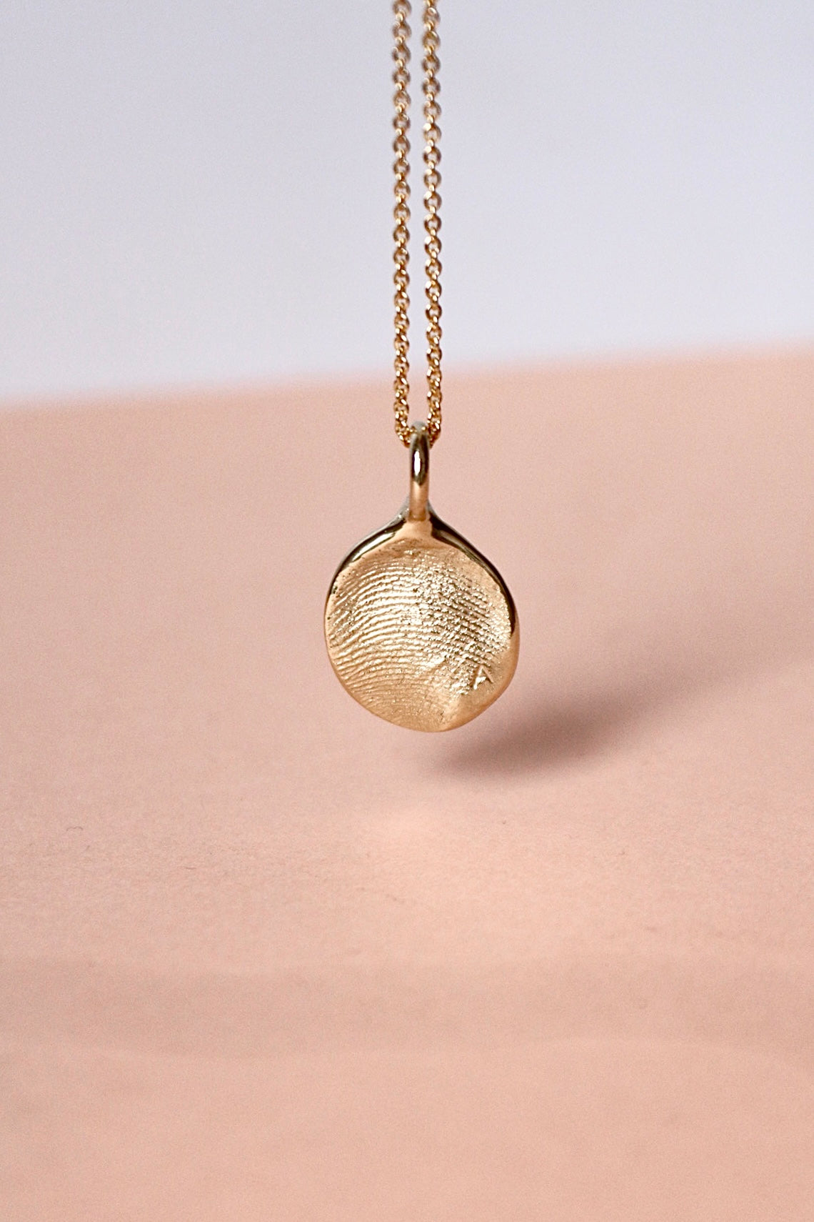 Fingerprint Pendant - 9ct Gold - Fingerprint Impression Kit + Necklace