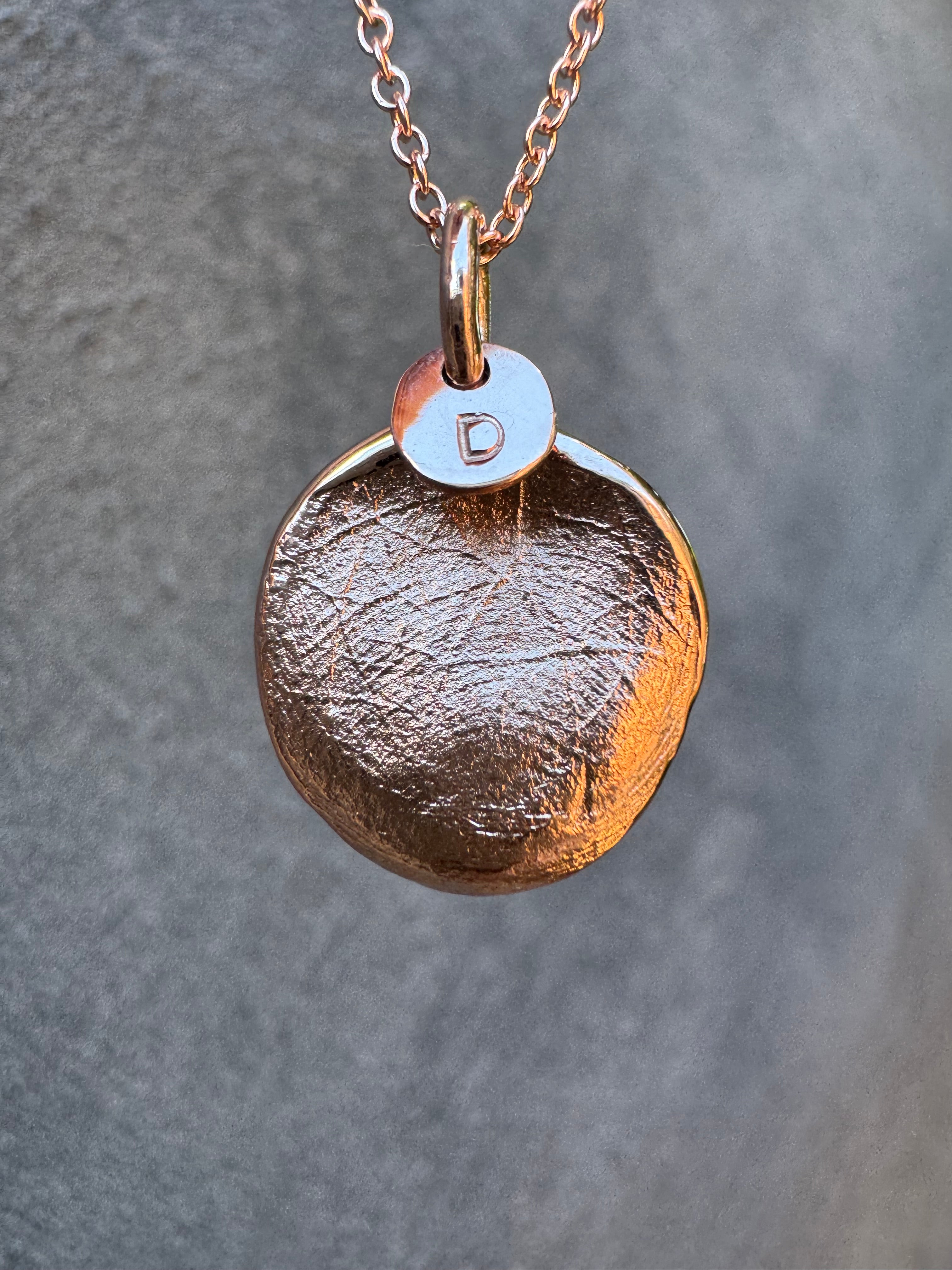 Fingerprint Pendant - 9ct Gold - Fingerprint Impression Kit + Necklace