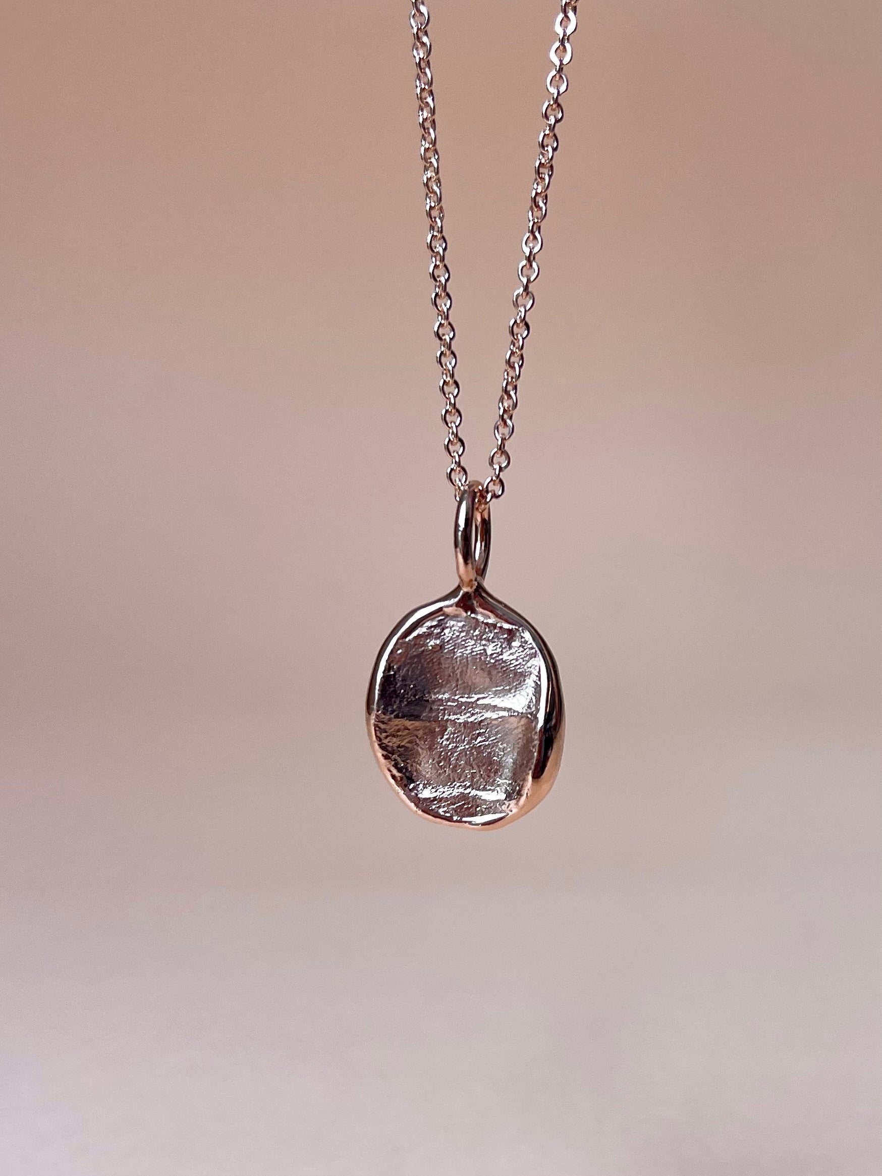 Fingerprint Pendant - 9ct Gold - Fingerprint Impression Kit + Necklace