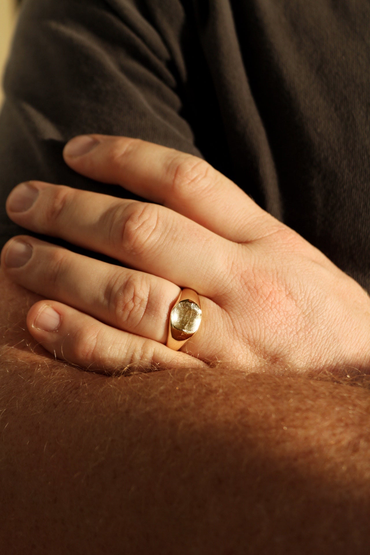 Signet Fingerprint Ring - Sterling Silver or 9ct Gold - Print Impression Kit + Ring