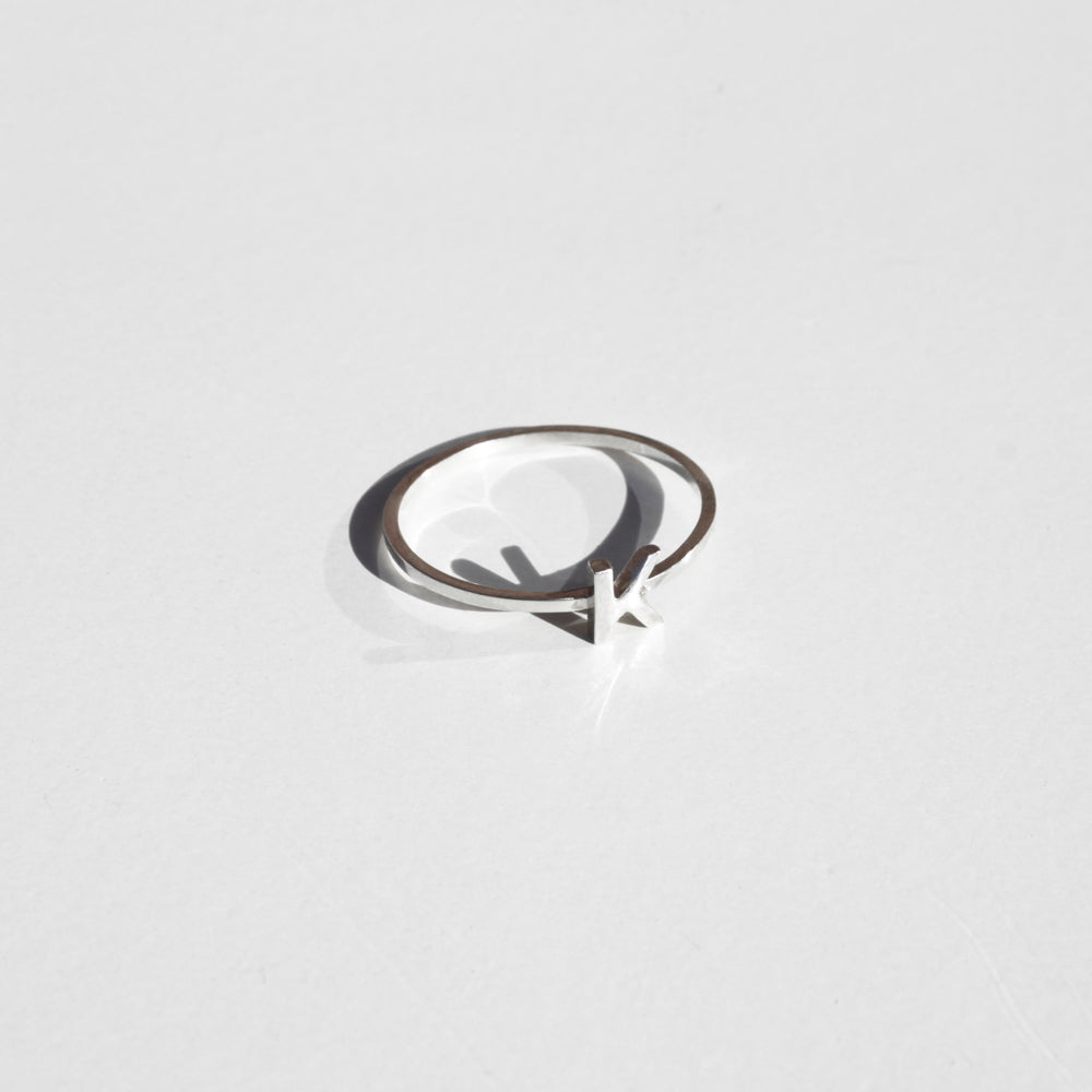 Alphabet Ring - Sterling Silver