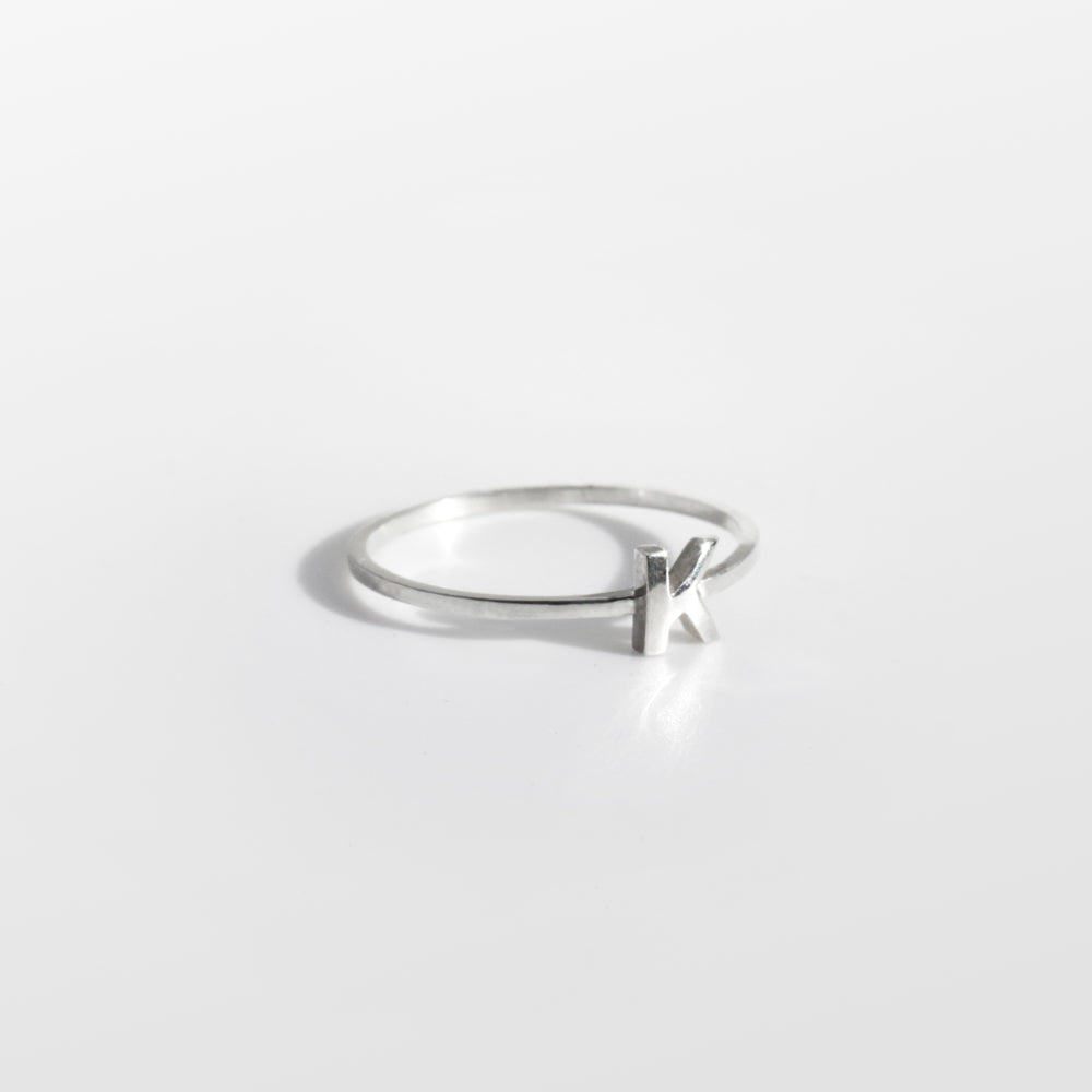 Alphabet Ring - Sterling Silver