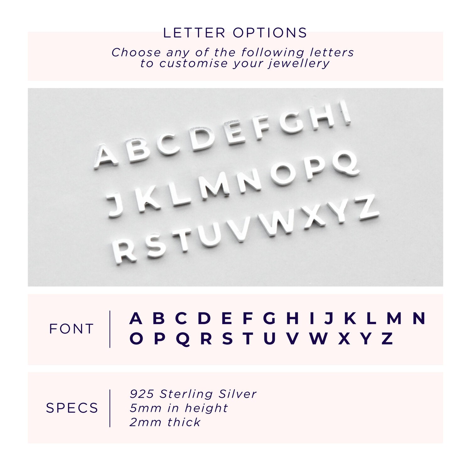 Tiny Alphabet Layering Necklace - Minimal Style Sterling Silver Letter Necklace