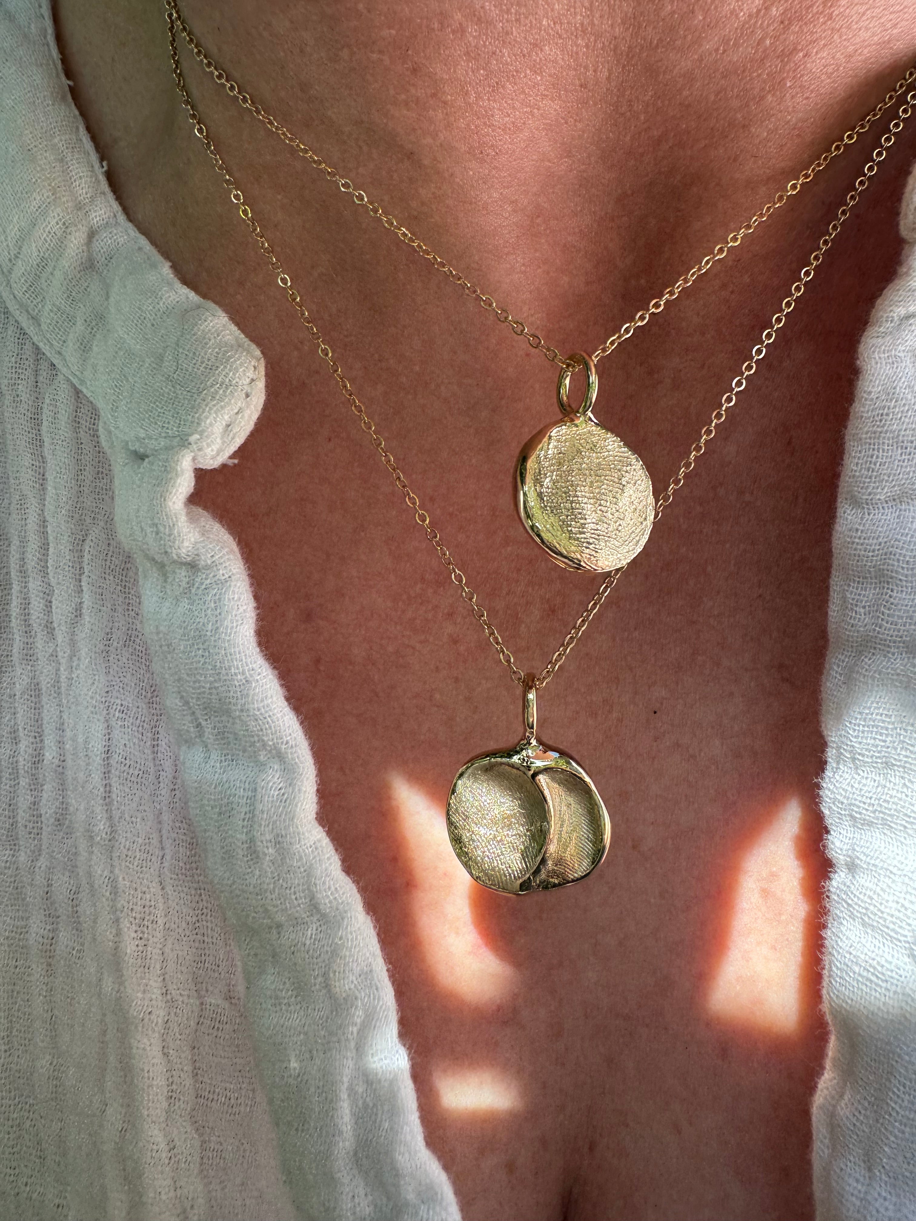 Fingerprint Pendant - 9ct Gold - Fingerprint Impression Kit + Necklace
