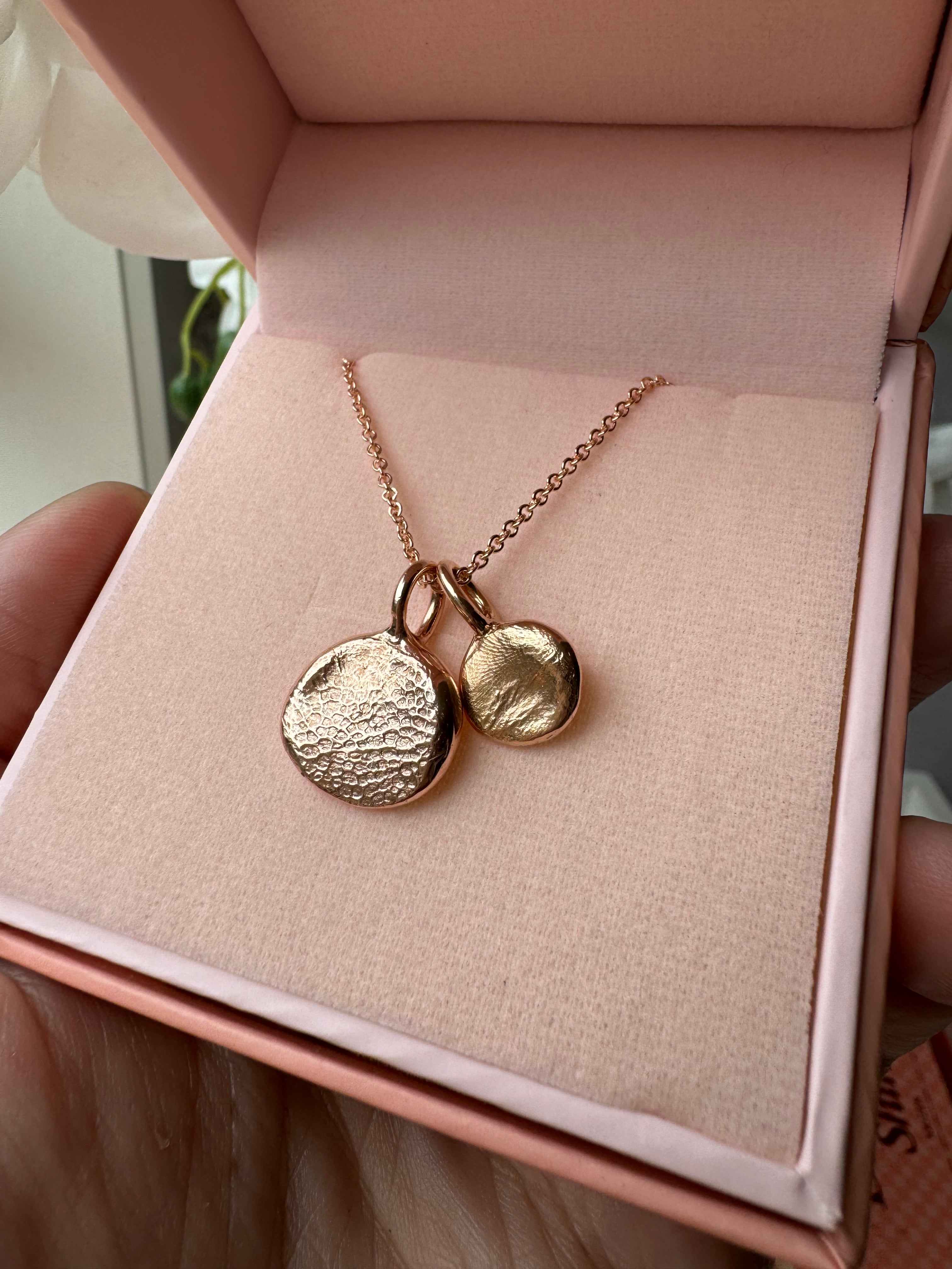 Fingerprint Pendant - 9ct Gold - Fingerprint Impression Kit + Necklace