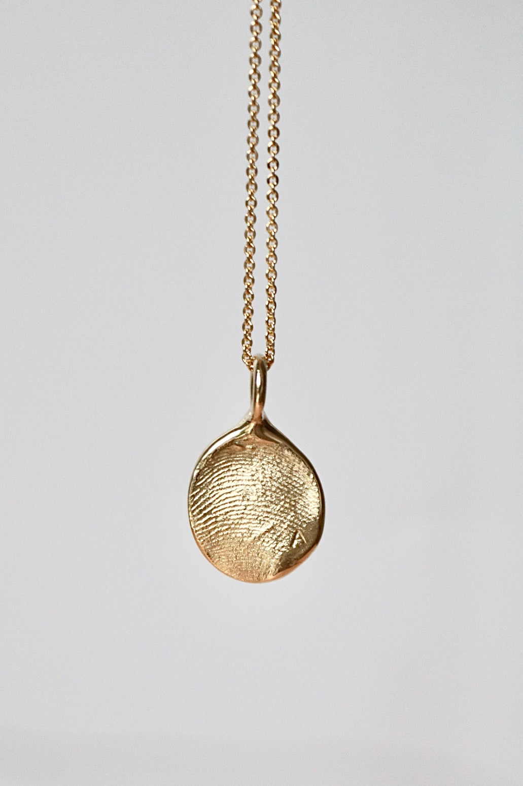 Fingerprint Pendant - 9ct Gold - Fingerprint Impression Kit + Necklace