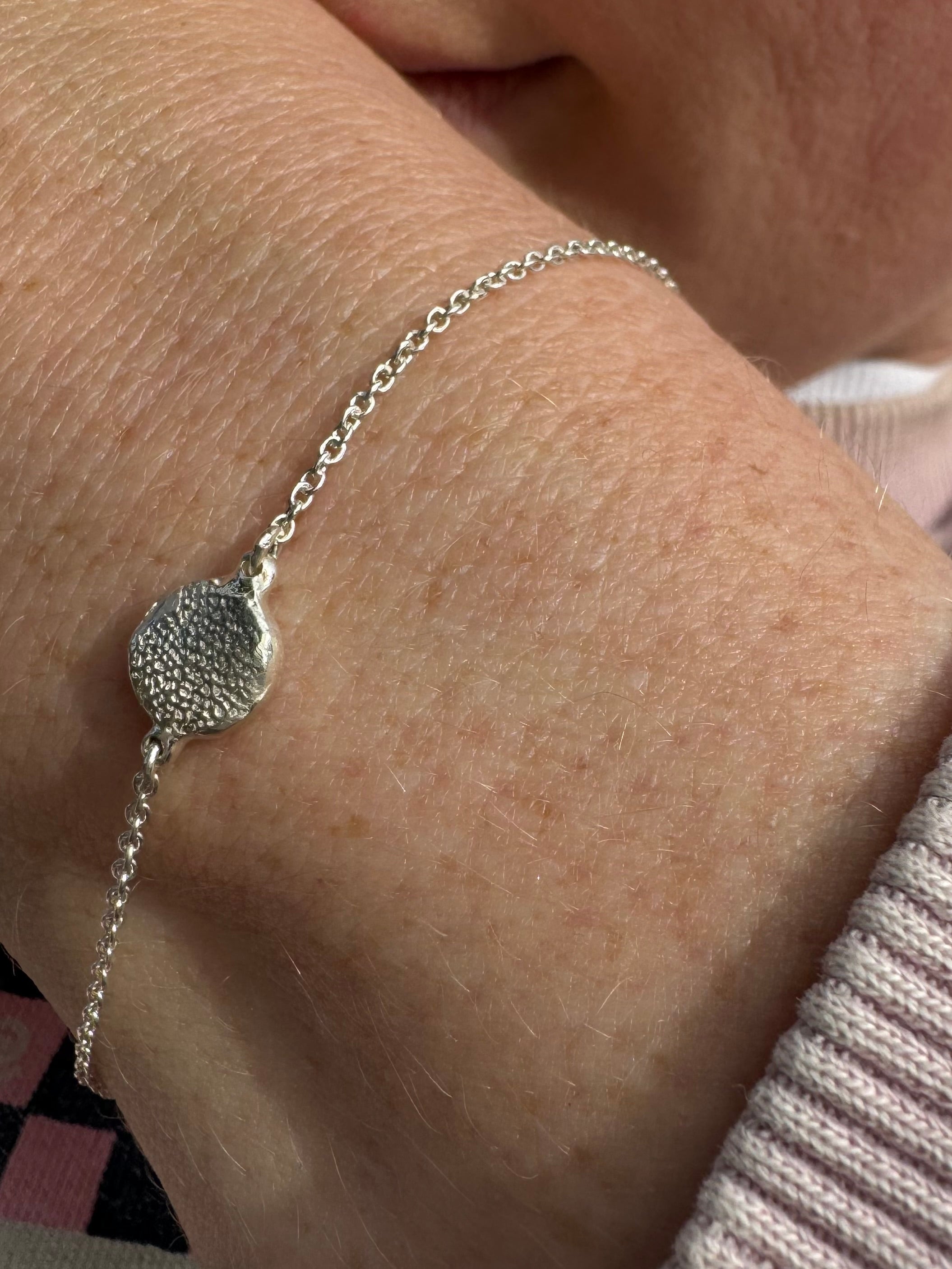 X-Mini Fingerprint Bracelet - Sterling Silver