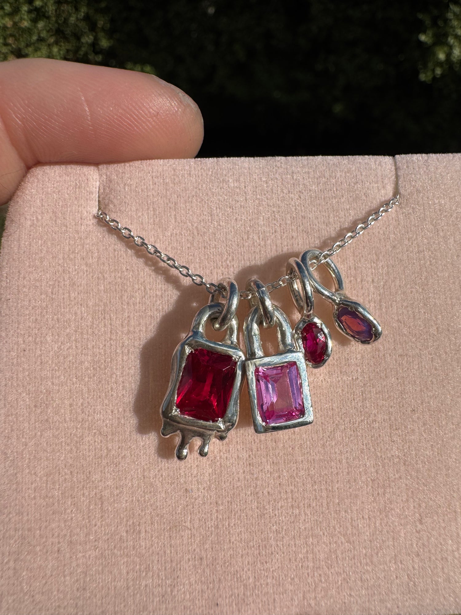 Silver Gemstone Pendants