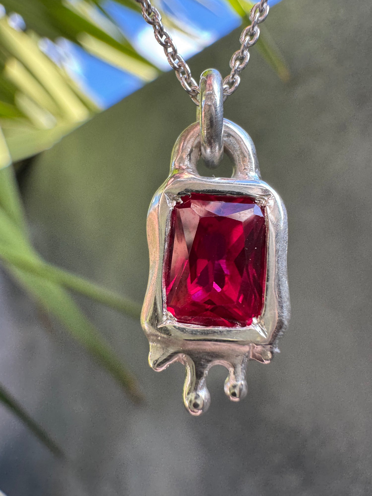 Silver Gemstone Pendants