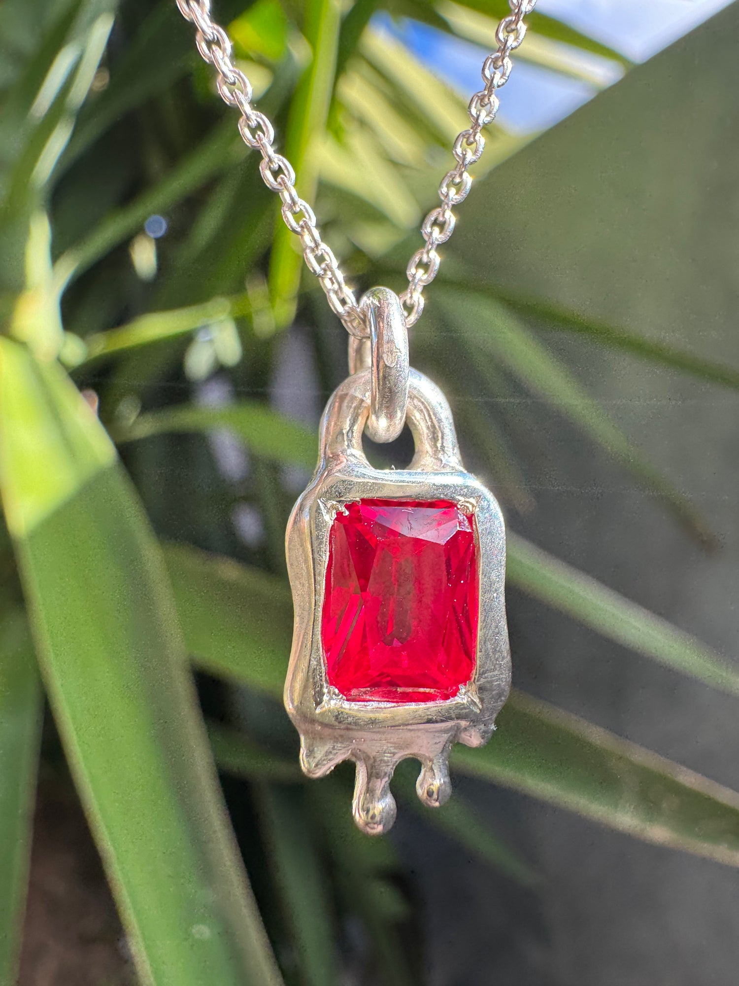 Silver Gemstone Pendants