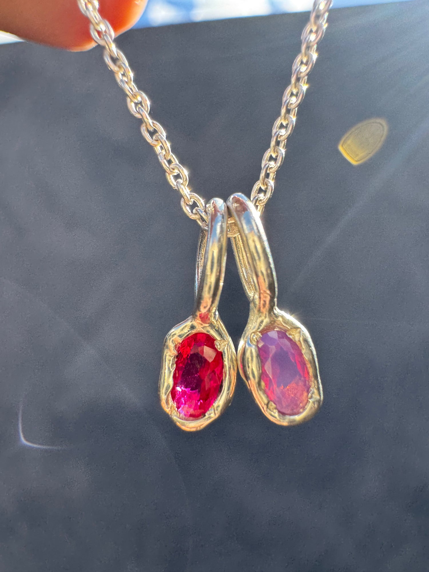 Silver Gemstone Pendants