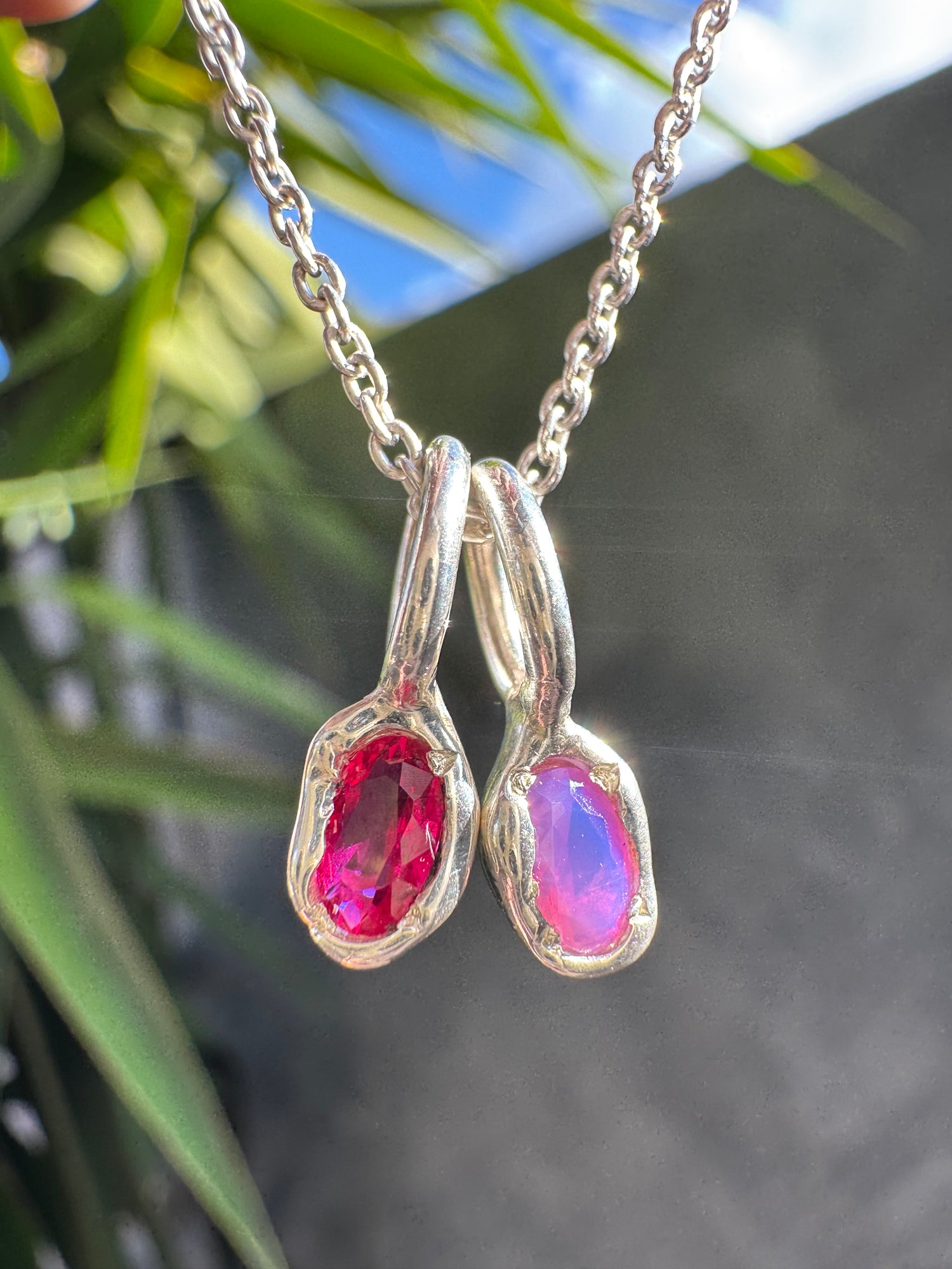 Silver Gemstone Pendants