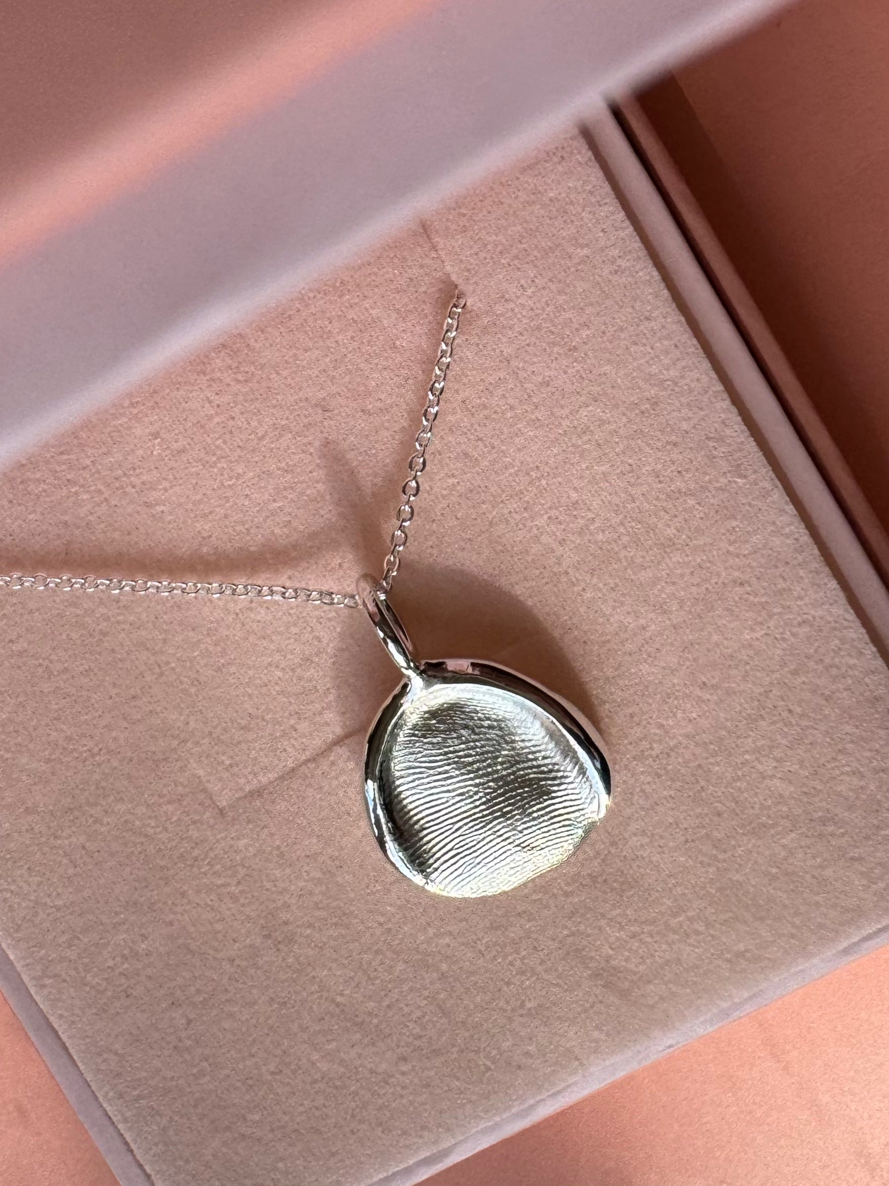 Fingerprint Pendant - Sterling Silver - Fingerprint Impression Kit + Necklace
