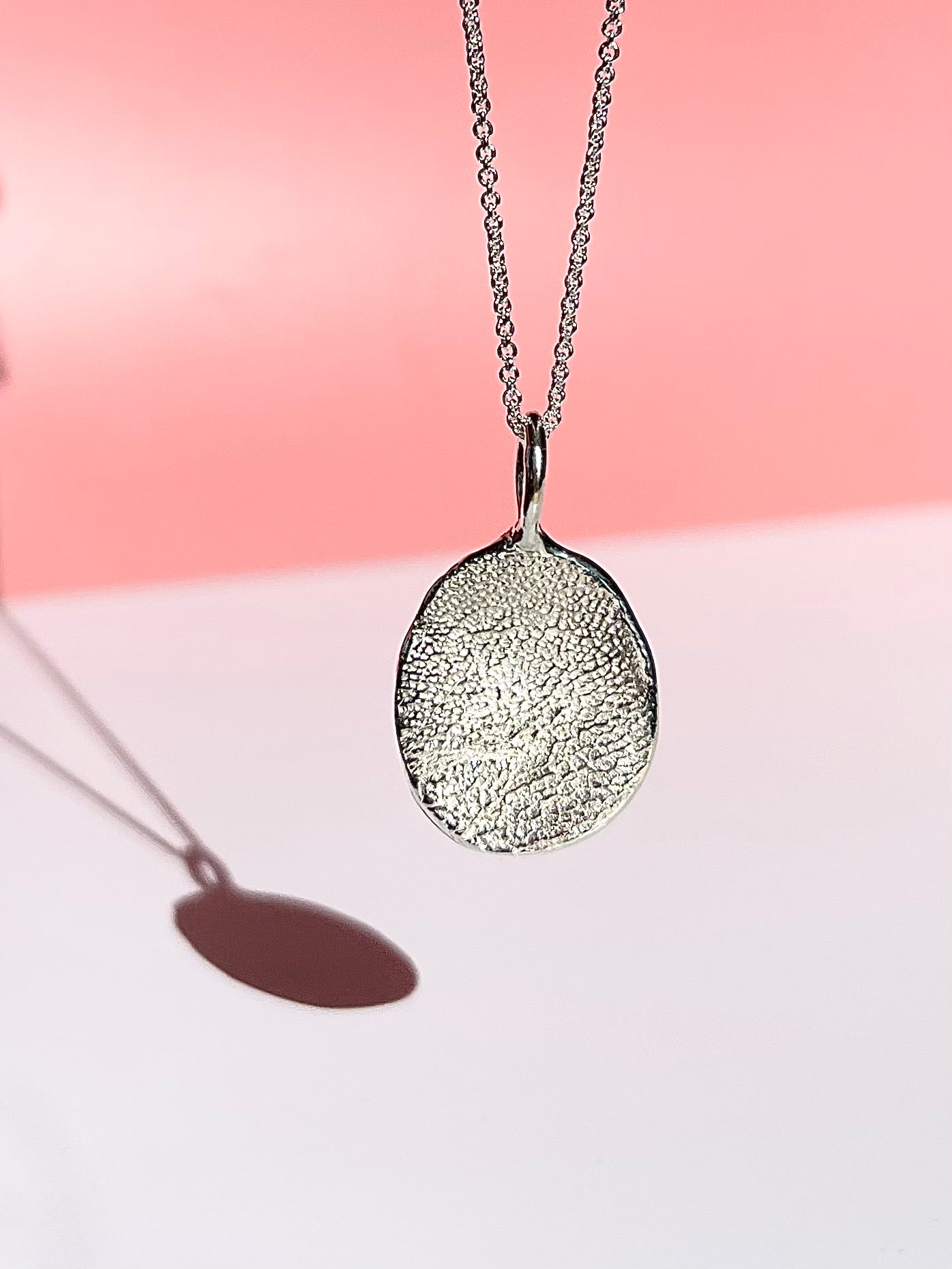 Pet Print Pendant - Sterling Silver or 9ct Gold - Fingerprint Impression Kit + Necklace
