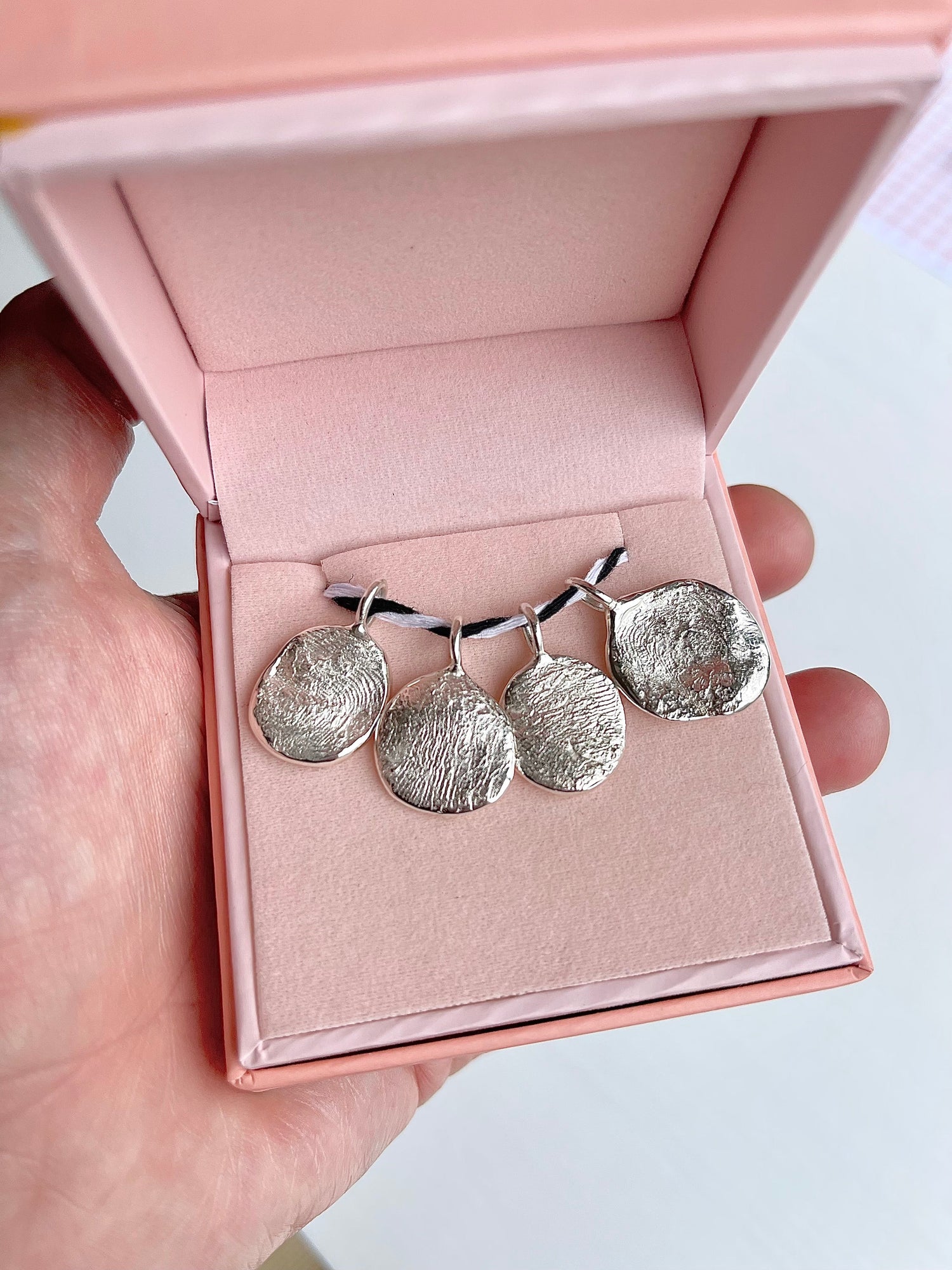 Fingerprint Pendant Add On - Silver and Gold options - ORDER UPGRADE ONLY