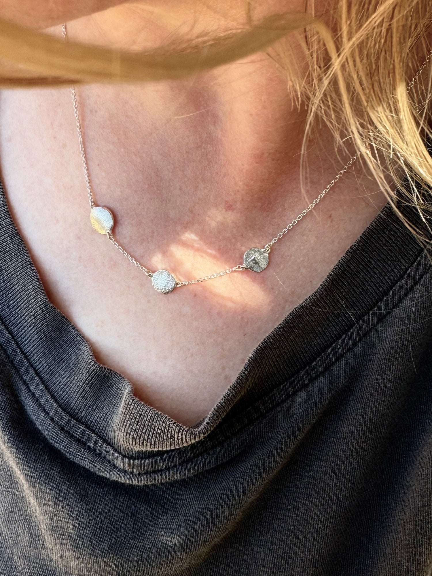 X-Mini Fingerprint Necklace - Sterling Silver