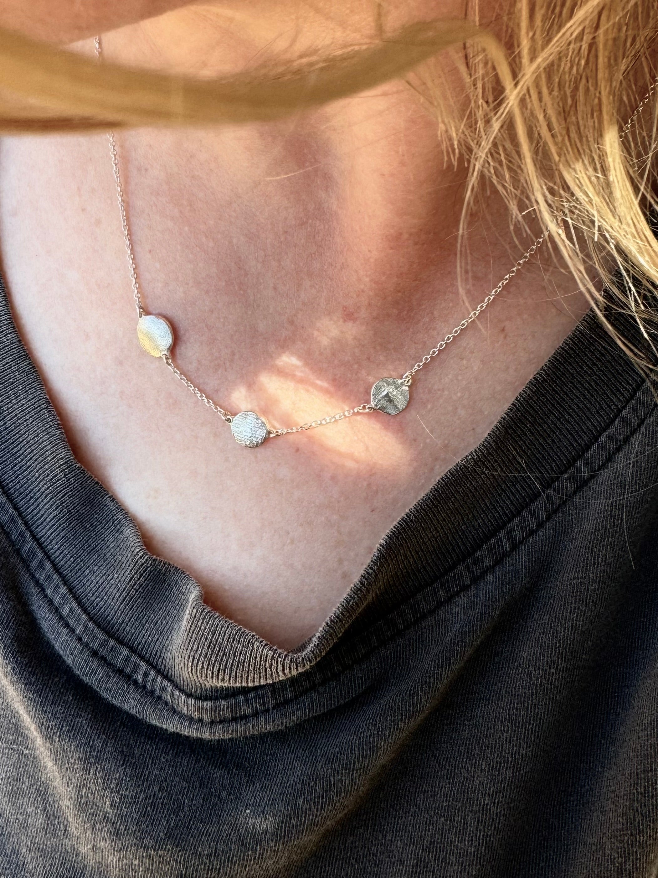 X-Mini Fingerprint Necklace - Sterling Silver
