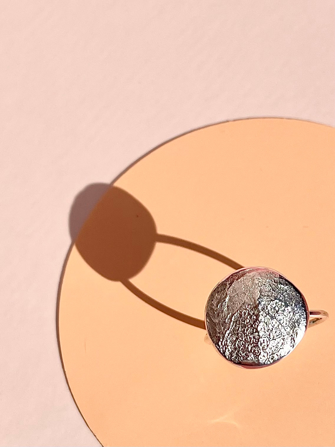 Oval or Circle Fingerprint Ring - Sterling Silver - Print Impression Kit + Ring