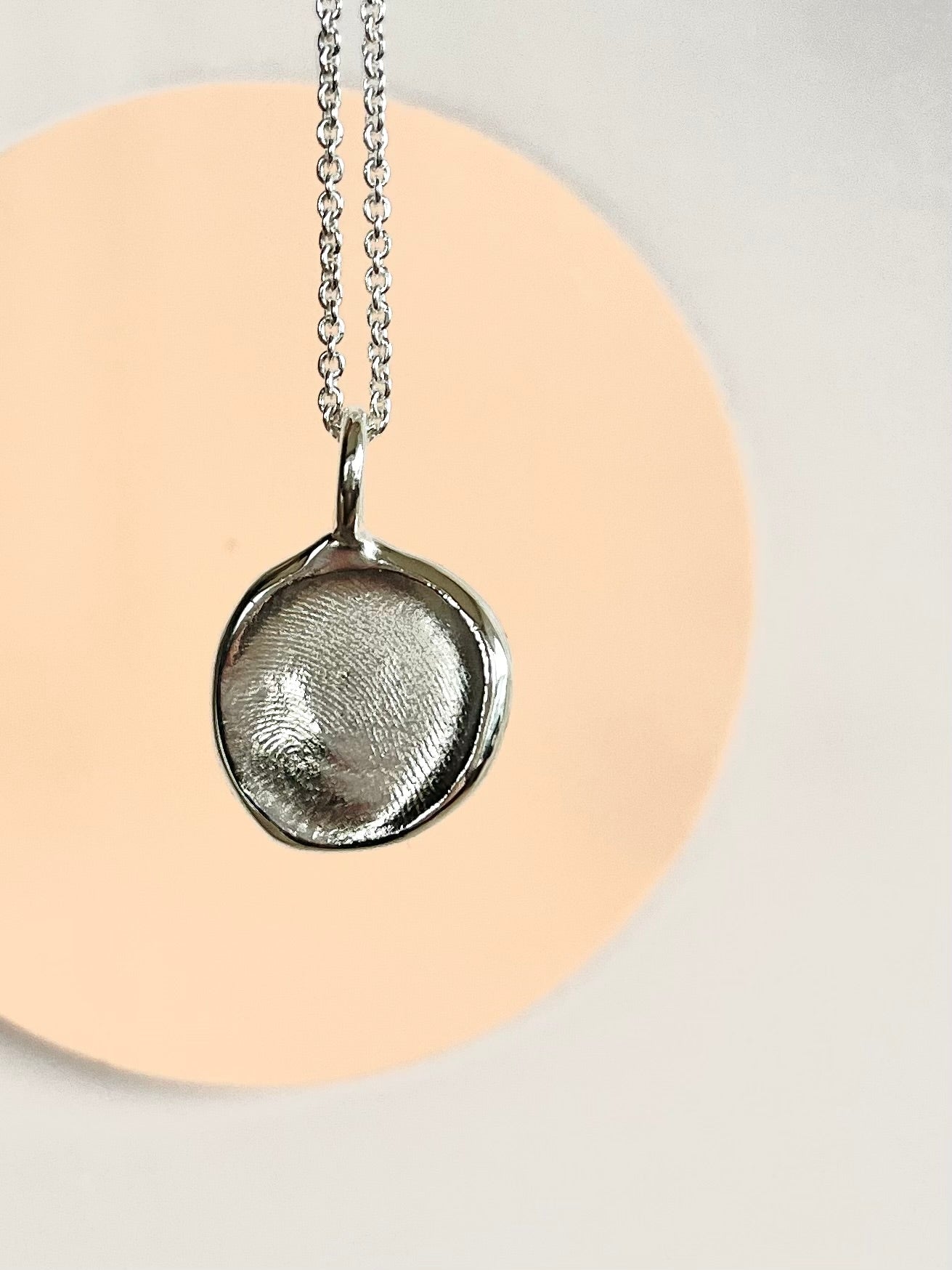 Fingerprint Pendant - Sterling Silver - Fingerprint Impression Kit + Necklace