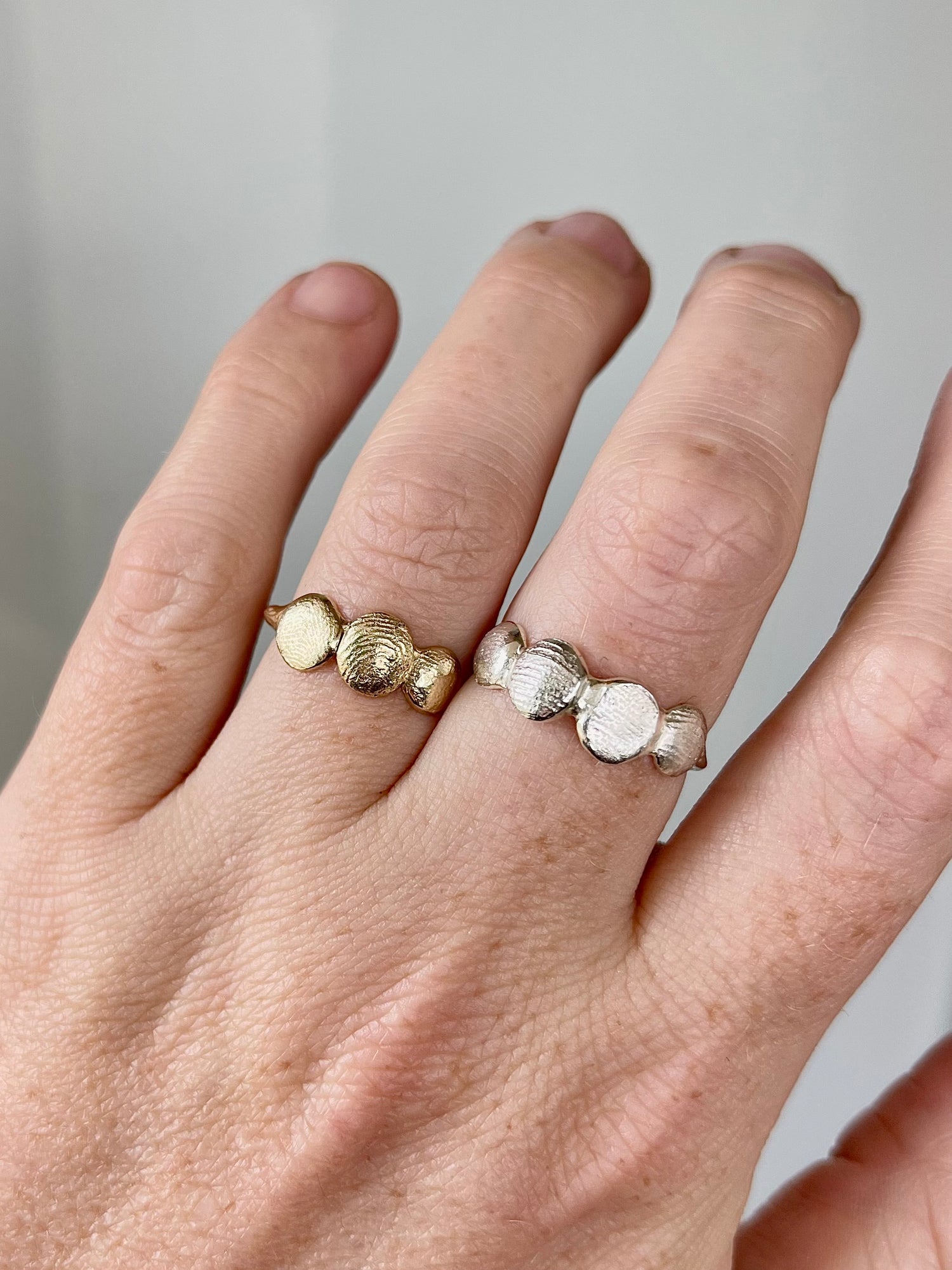 X-Mini Fingerprint Ring - Sterling Silver