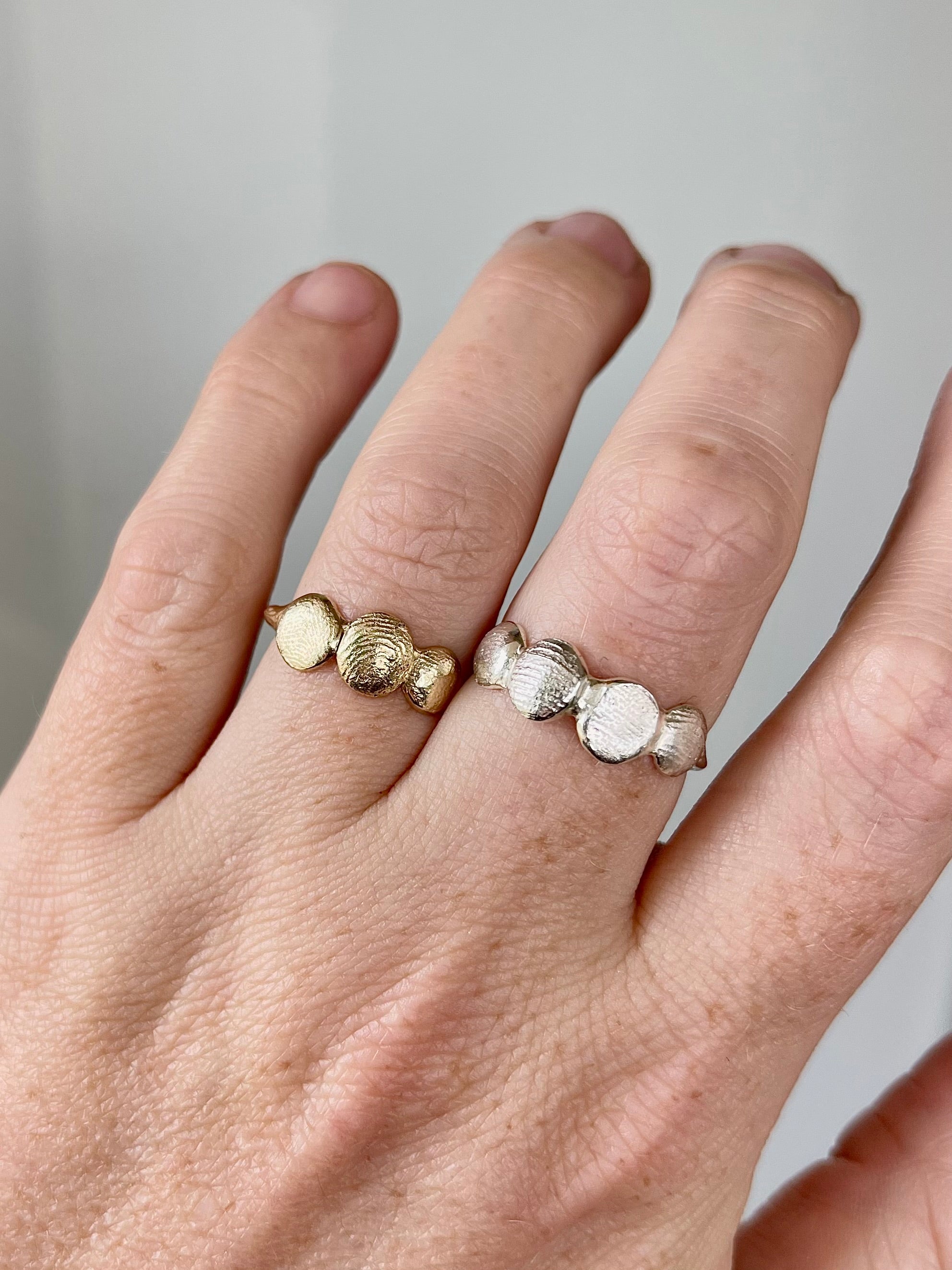 X-Mini Fingerprint Ring - Sterling Silver