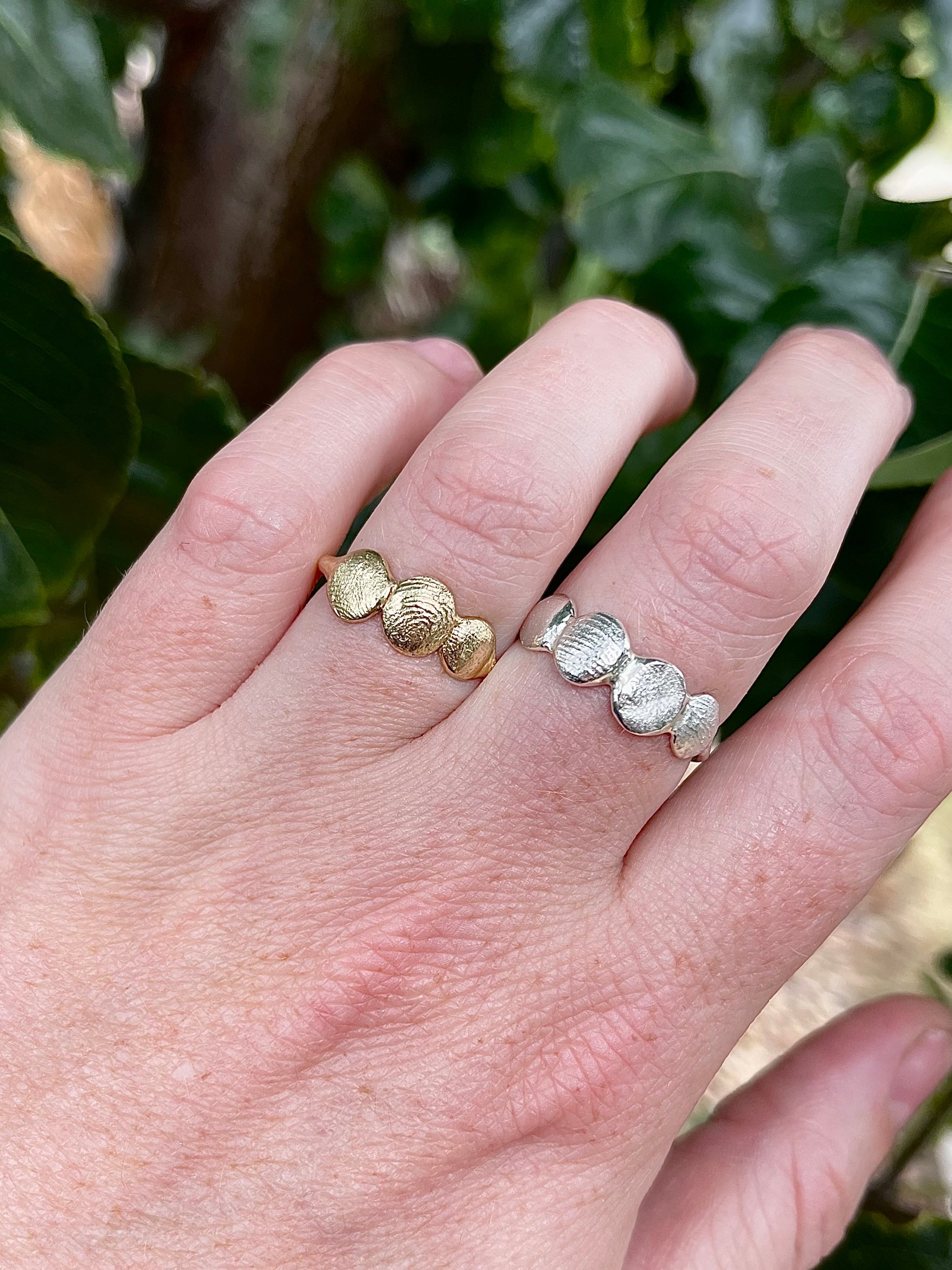 X-Mini Fingerprint Ring - Sterling Silver