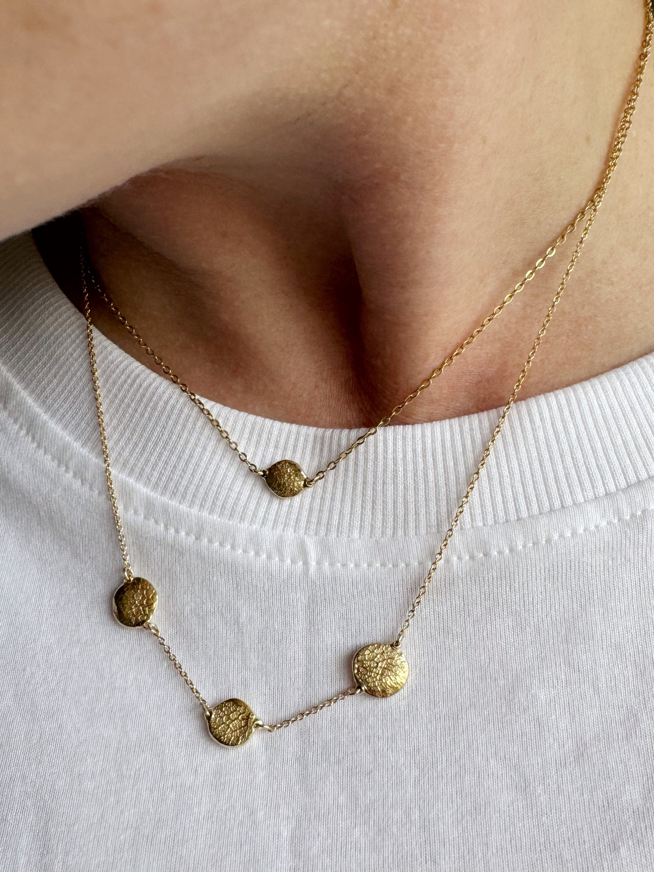 X-Mini Fingerprint Necklace - 9ct Gold