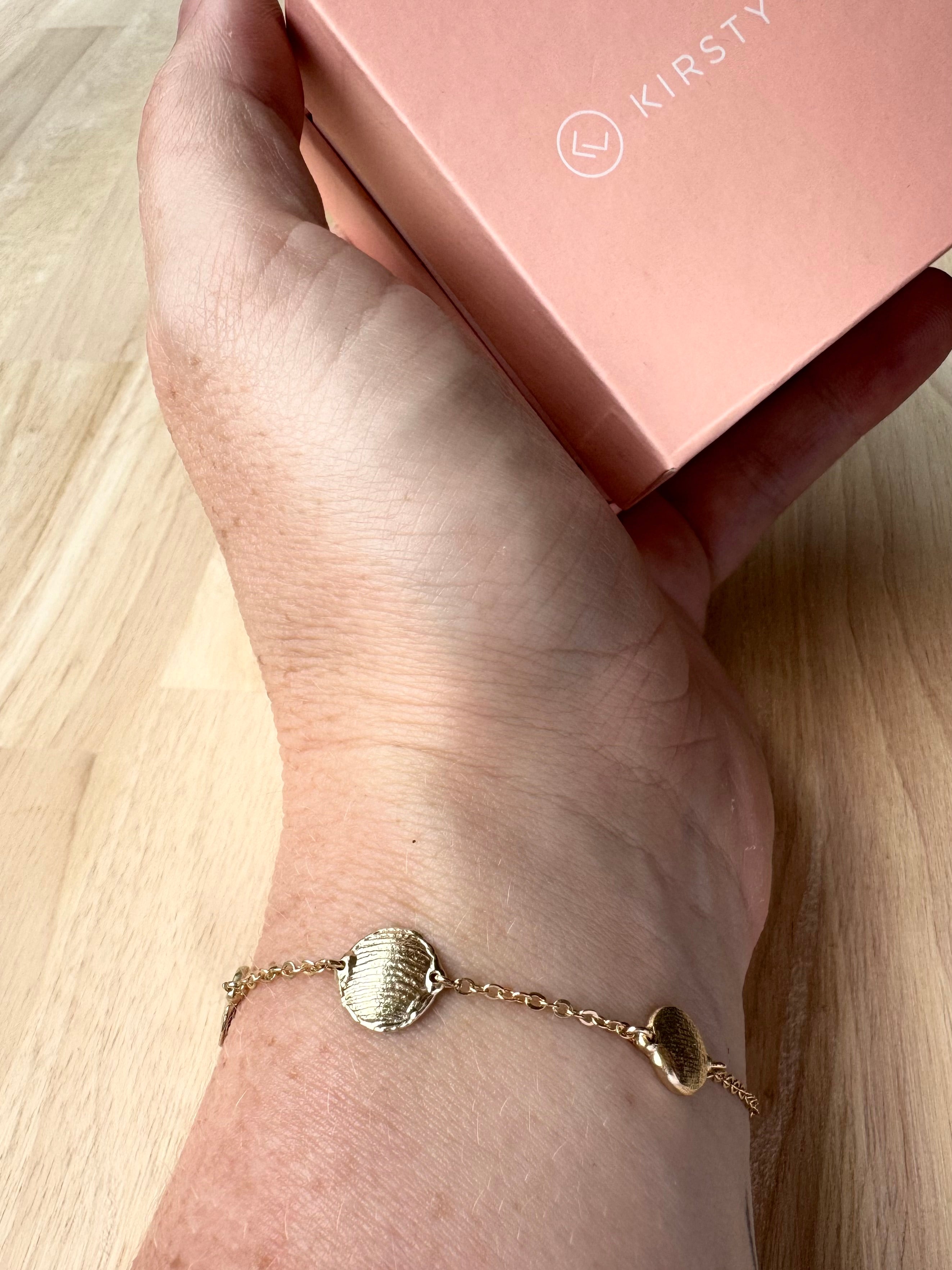 X-Mini Fingerprint Bracelet - 9ct gold