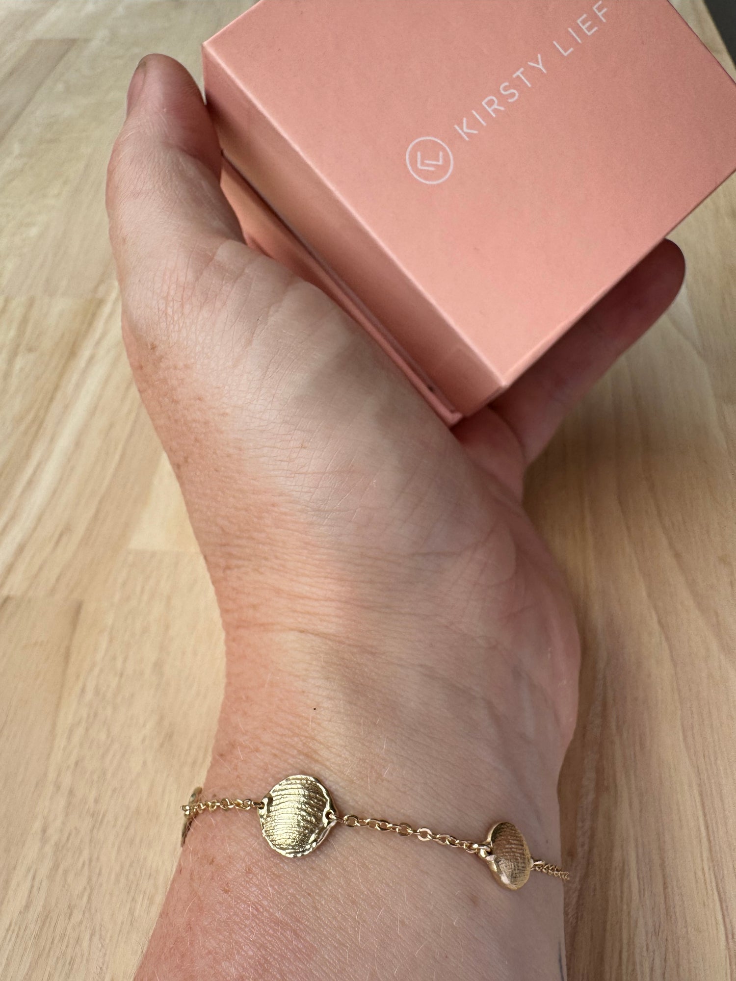 X-Mini Fingerprint Bracelet - 9ct gold