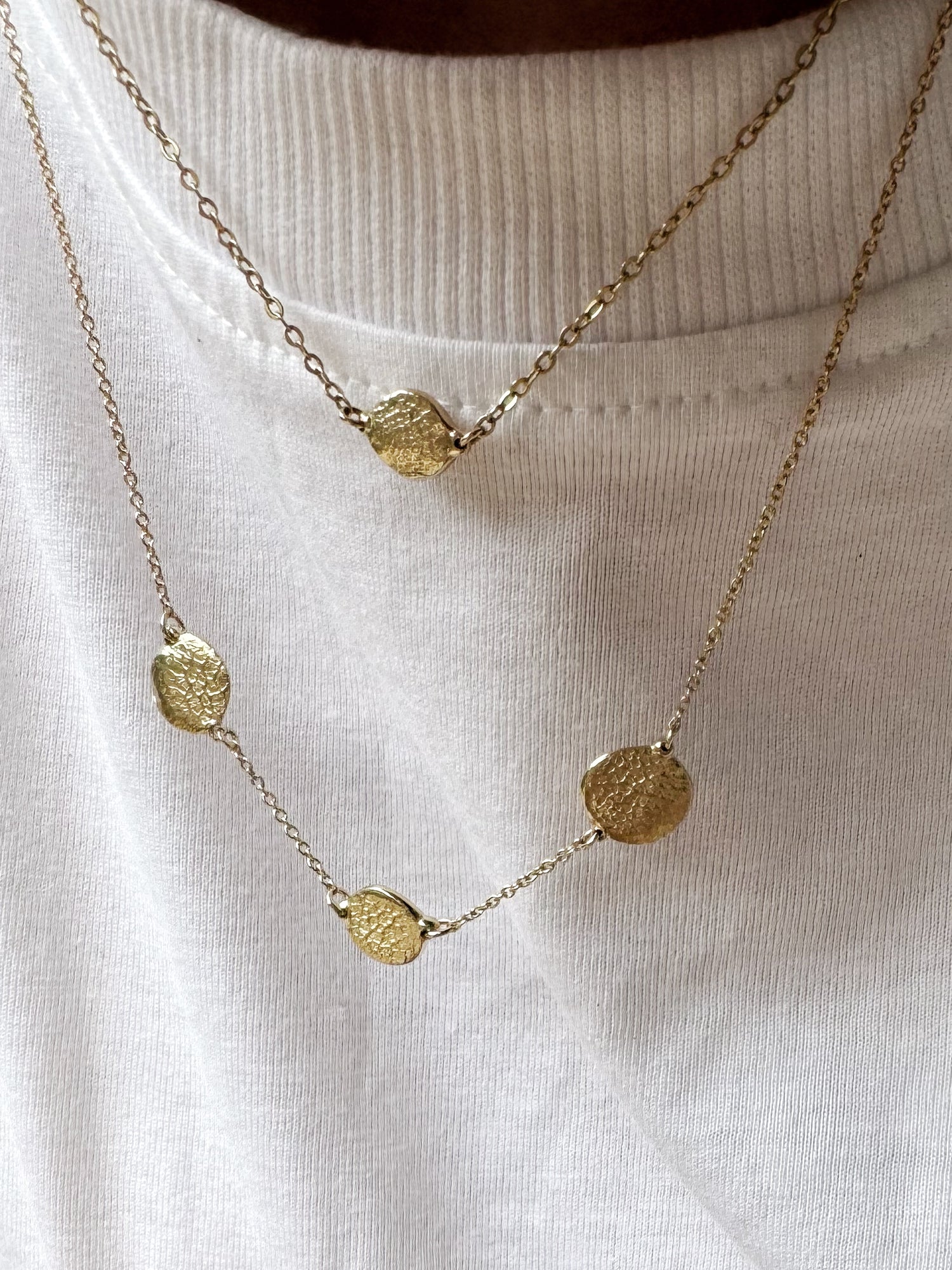 X-Mini Fingerprint Necklace - 9ct Gold