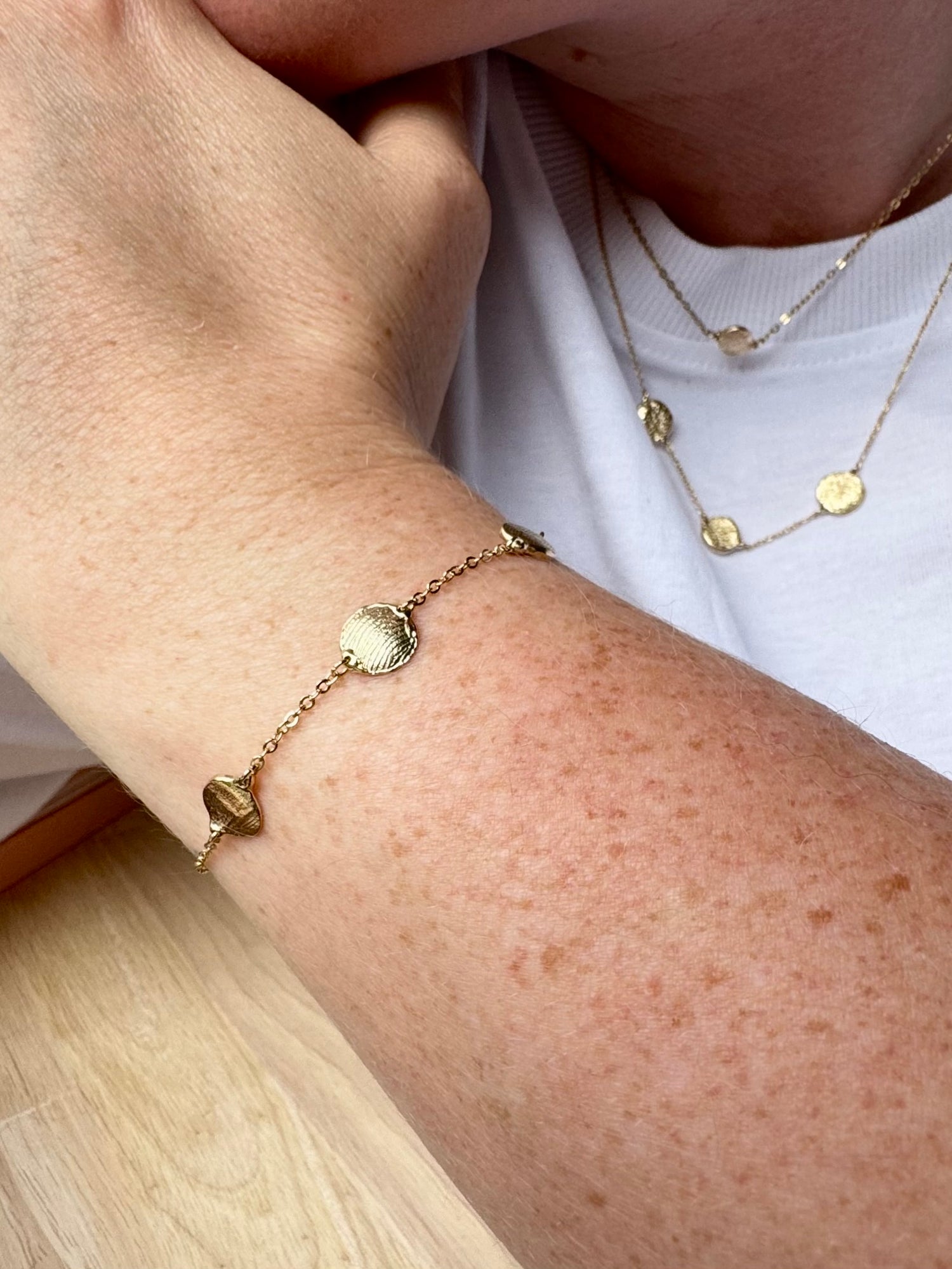 X-Mini Fingerprint Bracelet - 9ct gold