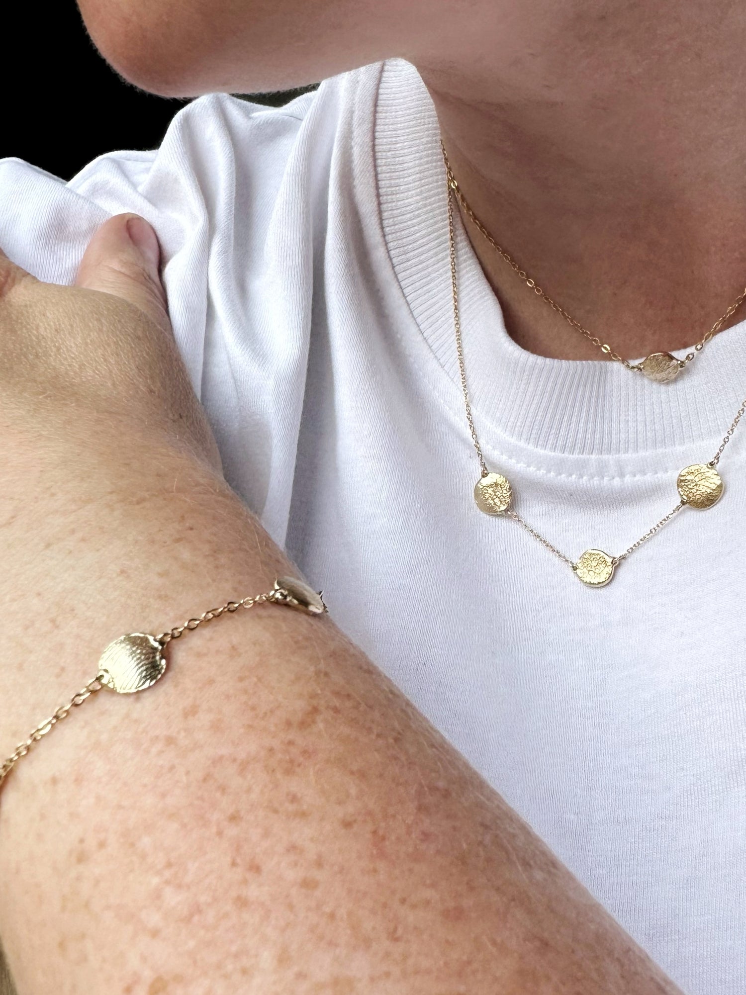 X-Mini Fingerprint Bracelet - 9ct gold