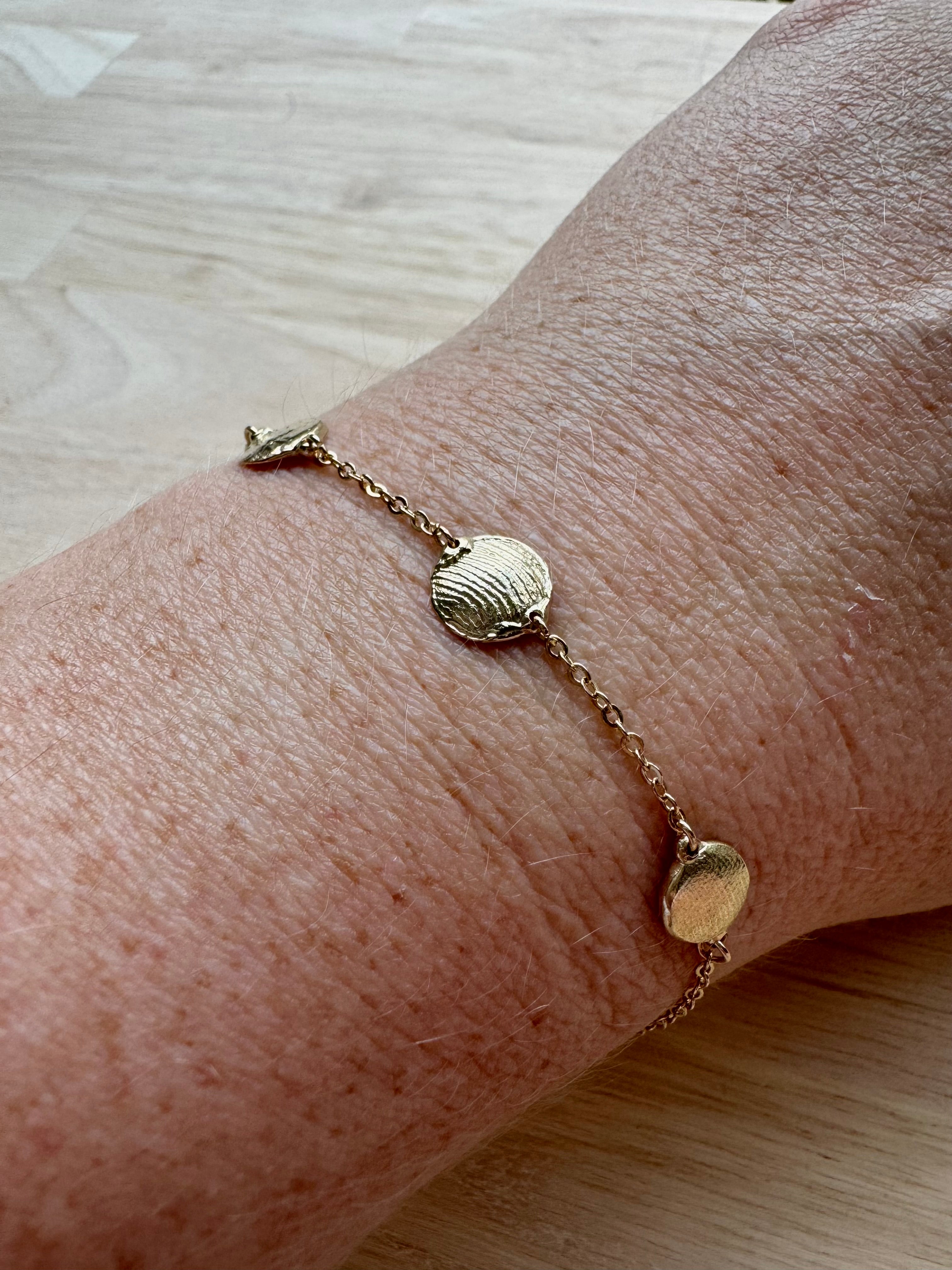 X-Mini Fingerprint Bracelet - 9ct gold