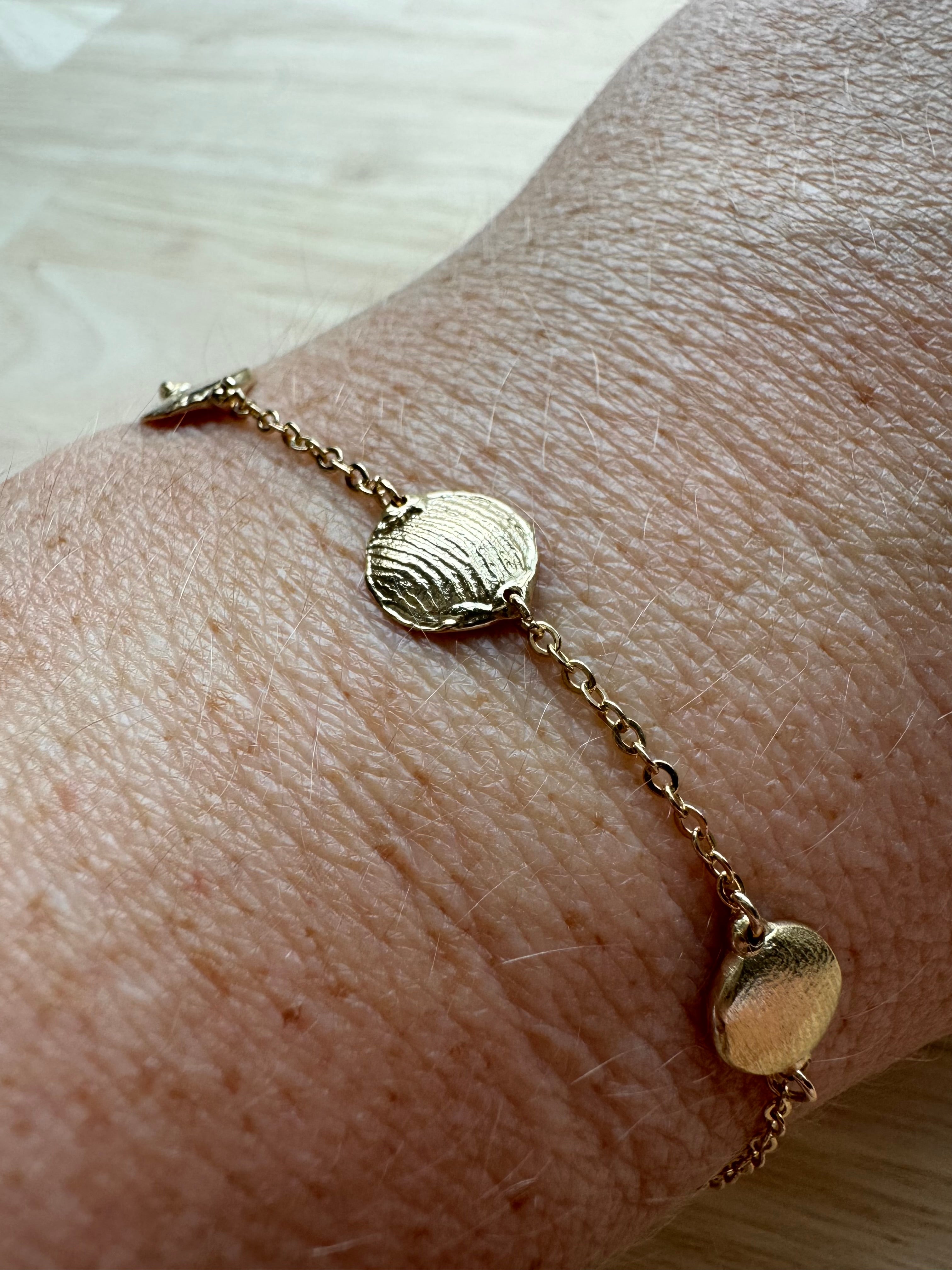 X-Mini Fingerprint Bracelet - 9ct gold