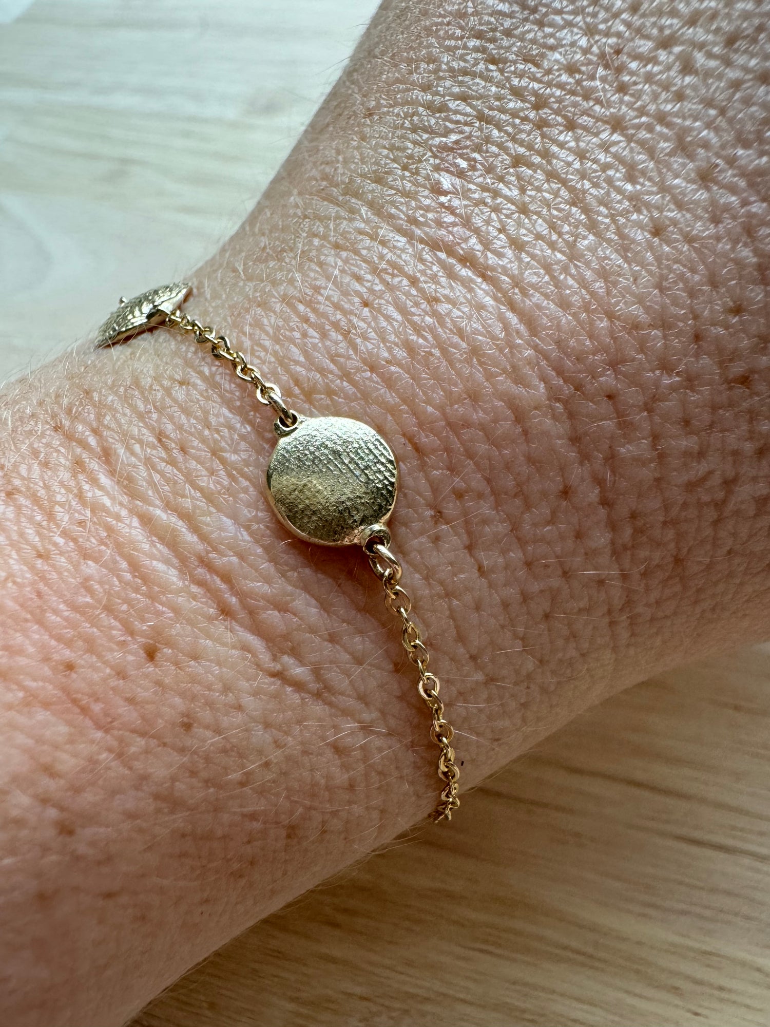 X-Mini Fingerprint Bracelet - 9ct gold