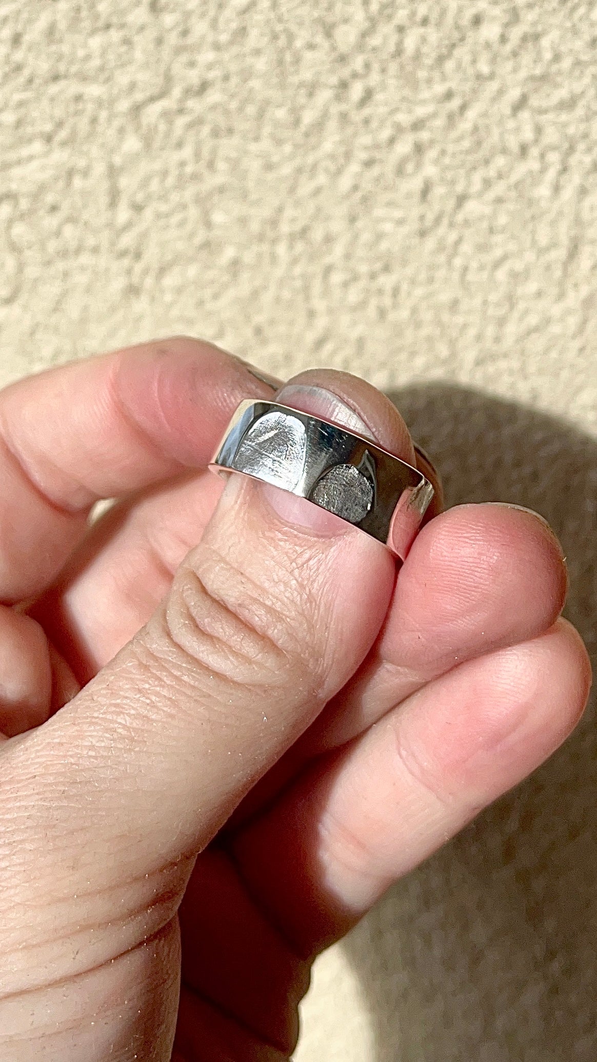 Band Fingerprint Ring - Sterling Silver or 9ct Gold - Print Impression Kit + Ring