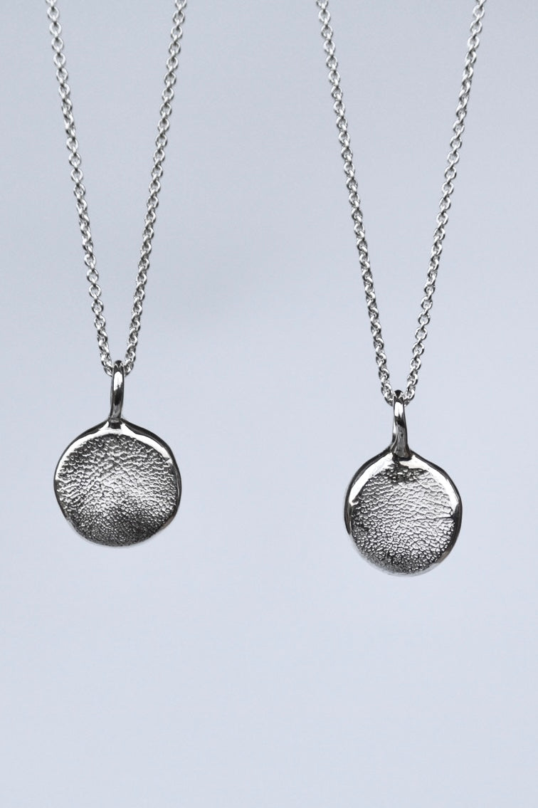 Pet Print Pendant - Sterling Silver or 9ct Gold - Fingerprint Impression Kit + Necklace