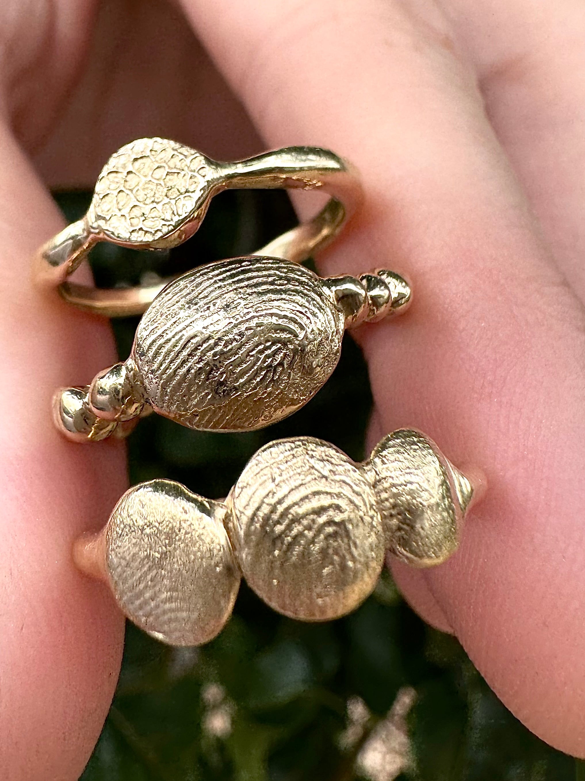 X-Mini Fingerprint Ring - 9ct gold