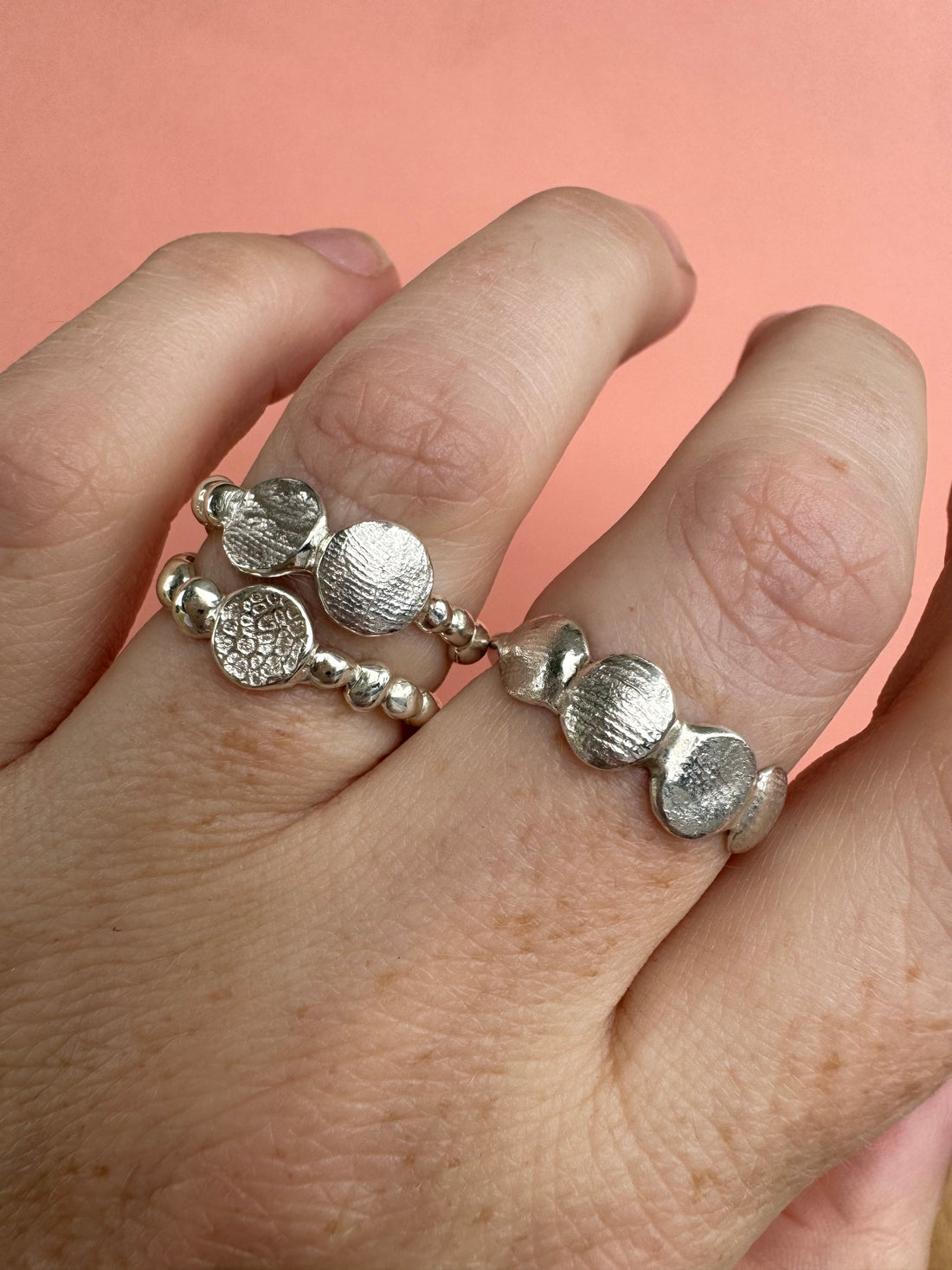 X-Mini Fingerprint Ring - Sterling Silver