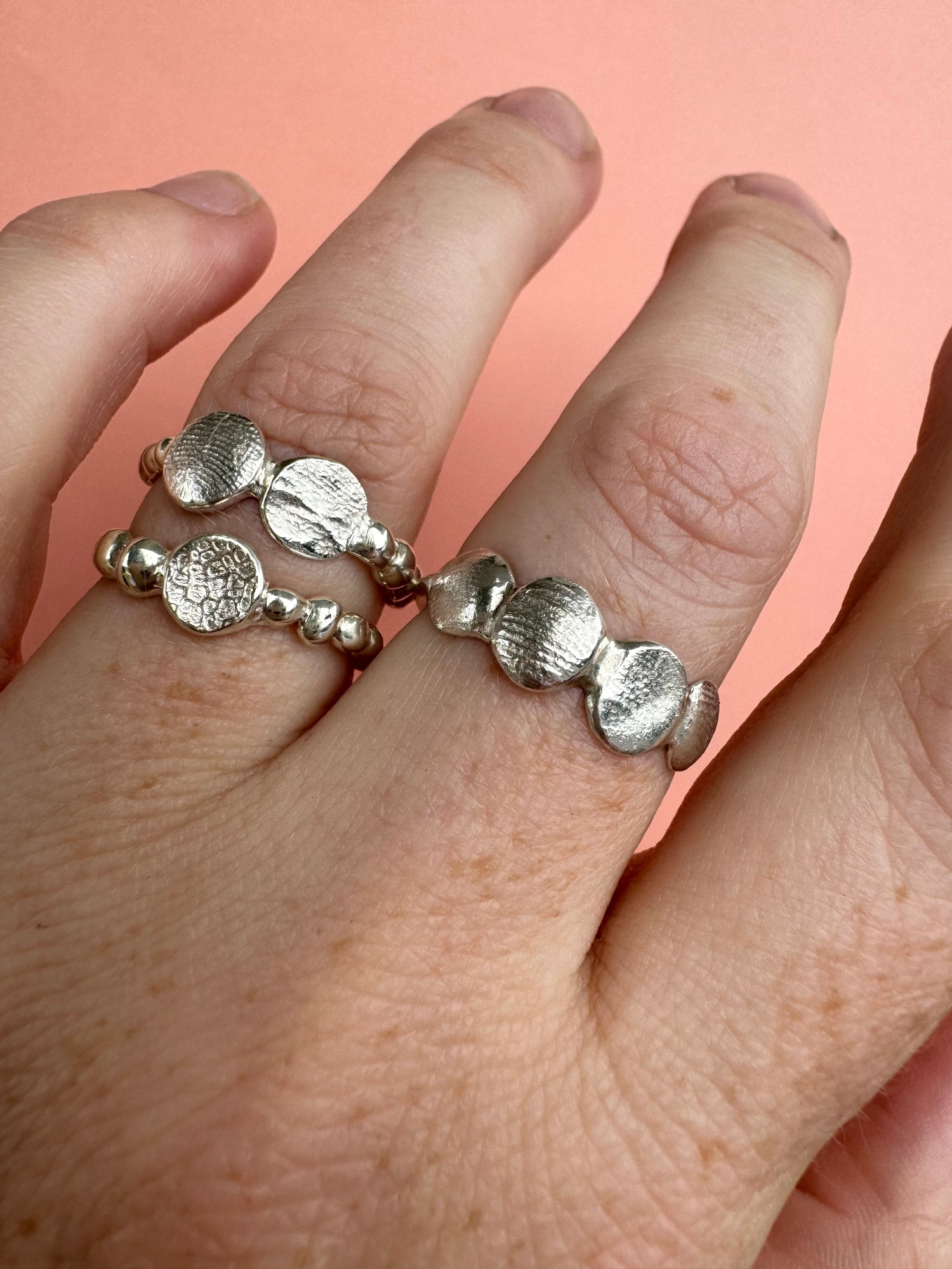 X-Mini Fingerprint Ring - Sterling Silver