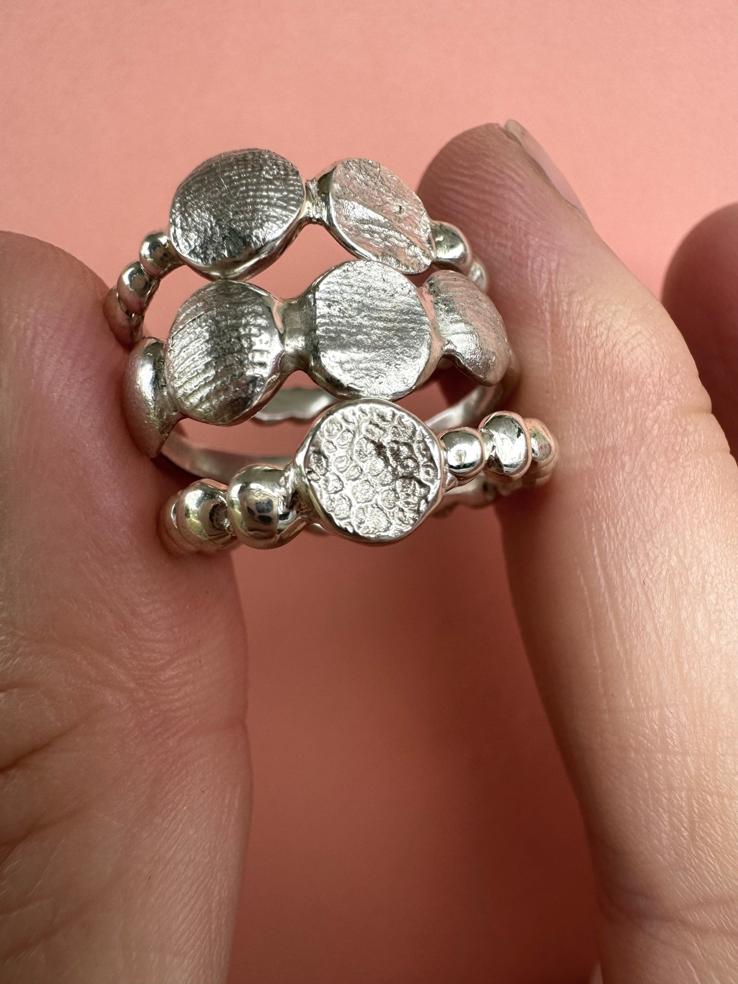 X-Mini Fingerprint Ring - Sterling Silver