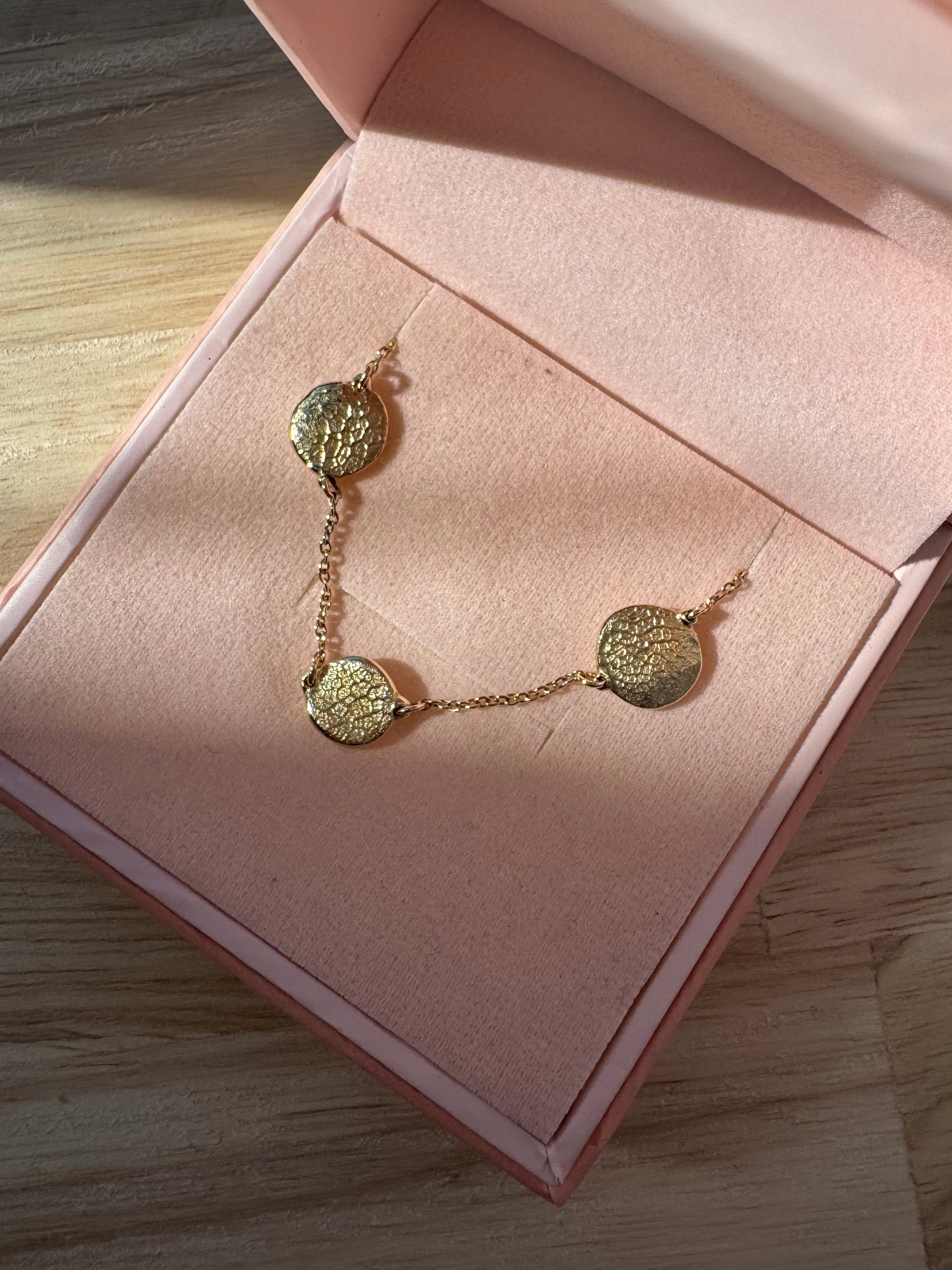 X-Mini Fingerprint Bracelet - 9ct gold