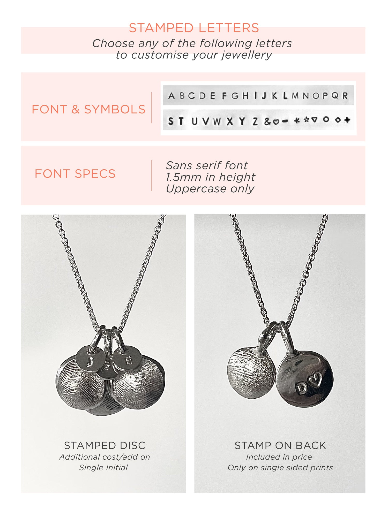X-Mini Fingerprint Necklace - Sterling Silver