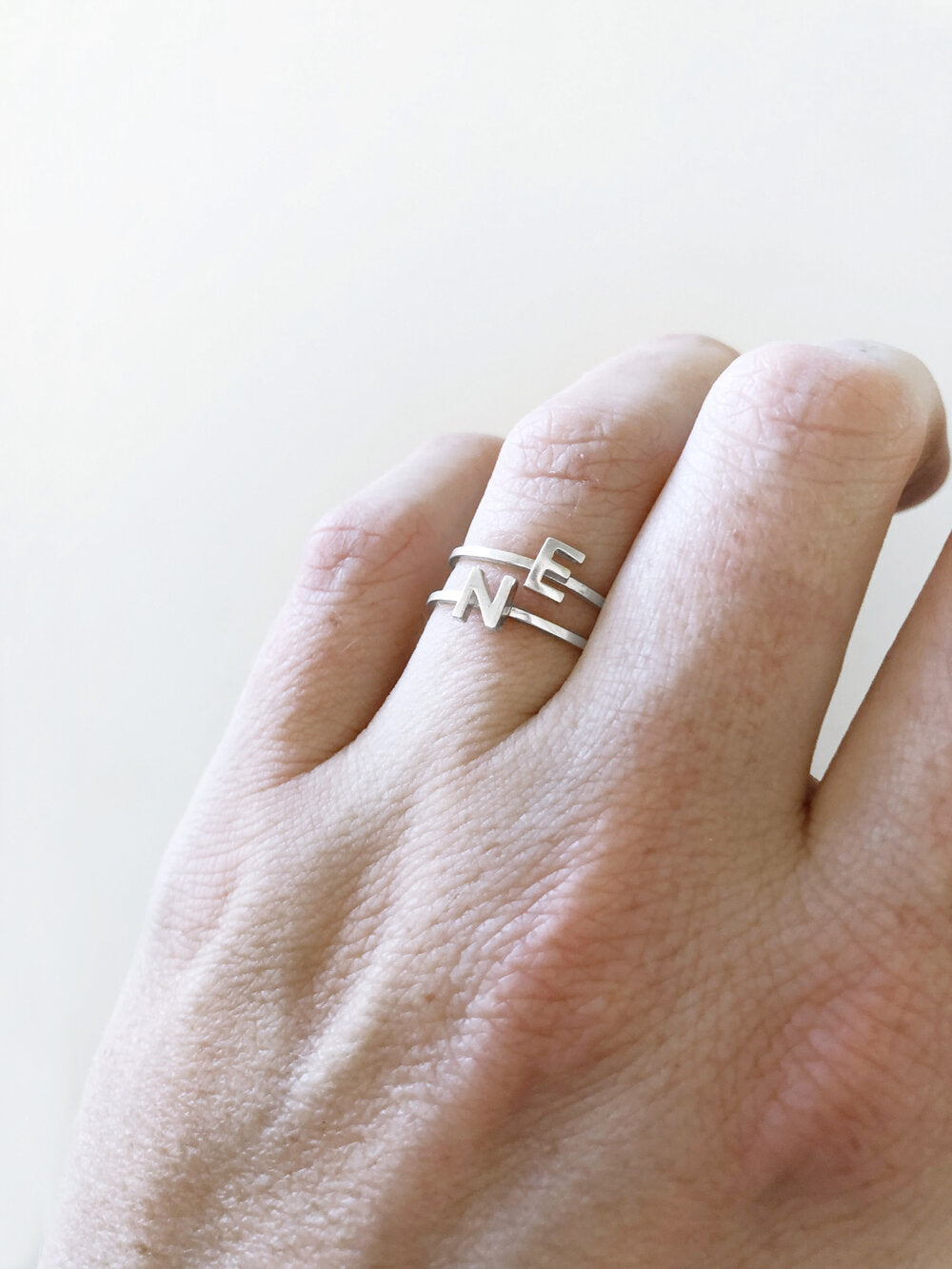 Alphabet Ring - Sterling Silver