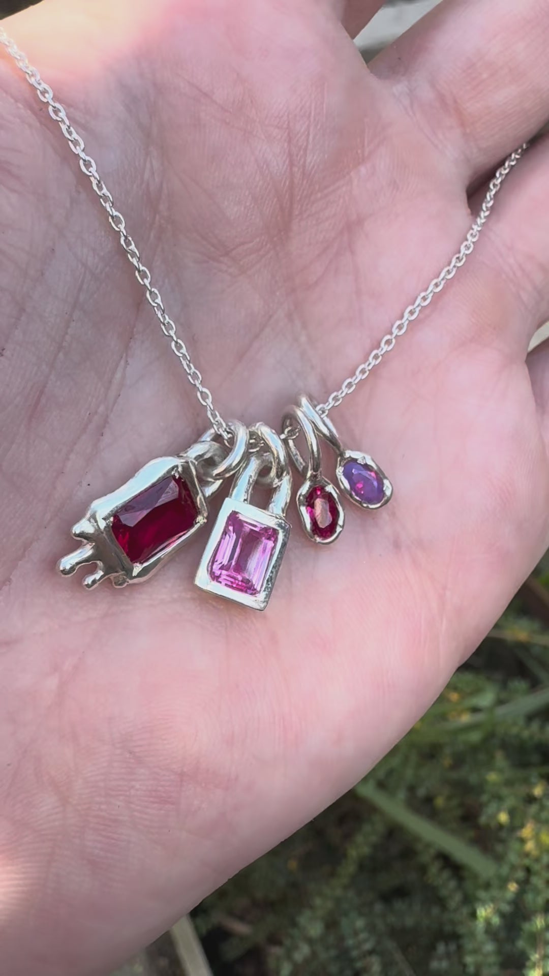Silver Gemstone Pendants