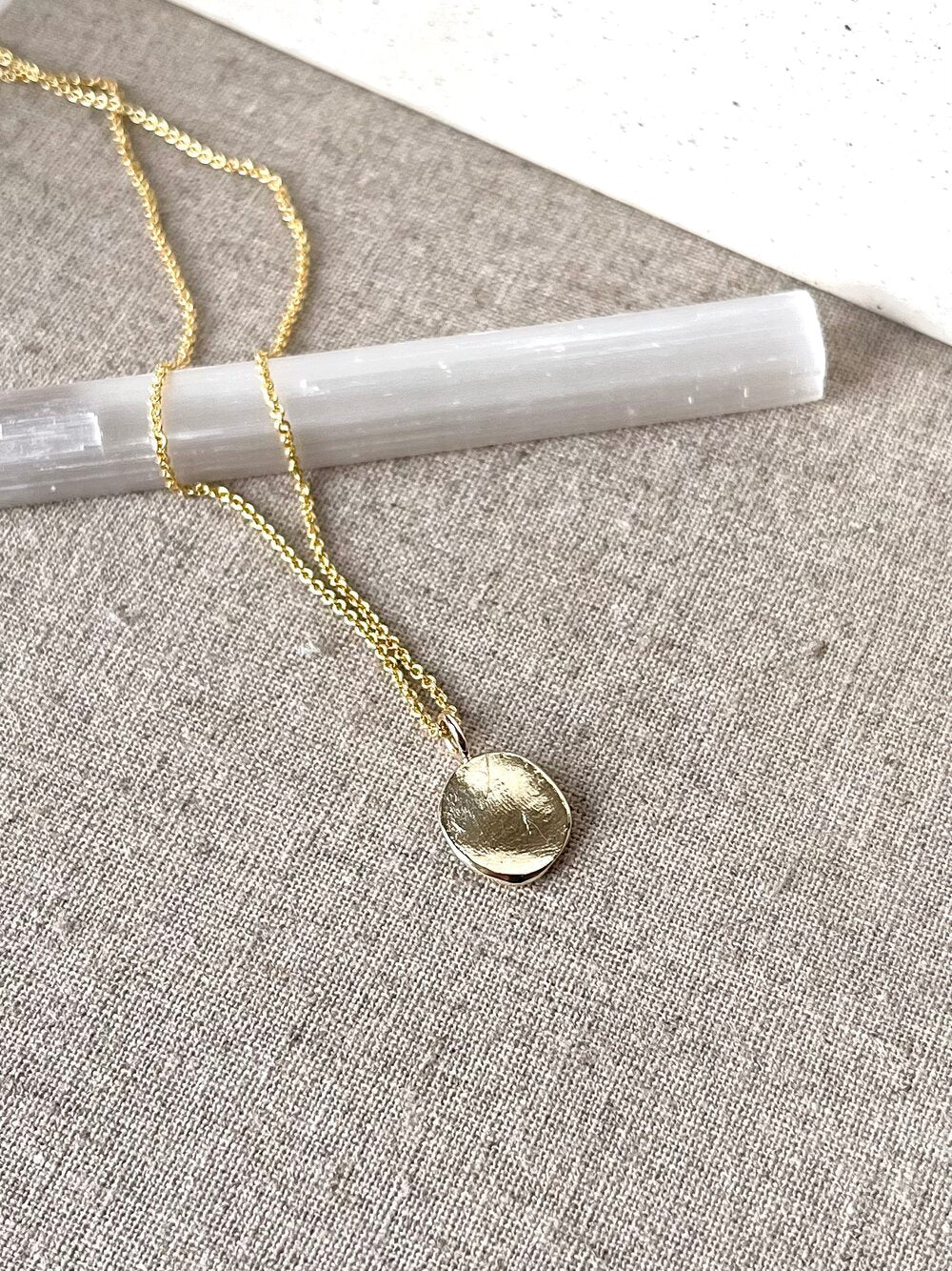Mini Fingerprint Pendant - 9ct Gold - Fingerprint Impression Kit + Necklace