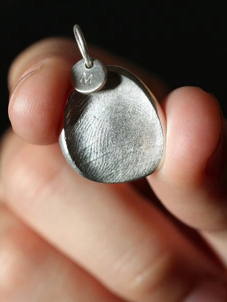 Fingerprint Pendant - Sterling Silver - Fingerprint Impression Kit + Necklace