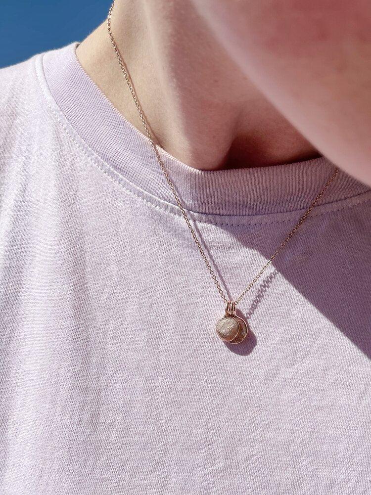 Mini Fingerprint Pendant - 9ct Gold - Fingerprint Impression Kit + Necklace