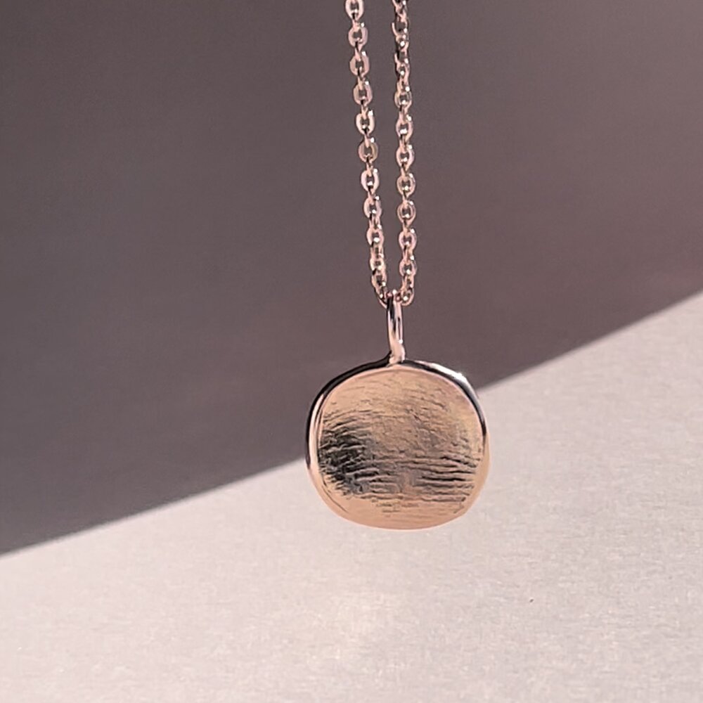 Fingerprint Pendant - 9ct Gold - Fingerprint Impression Kit + Necklace